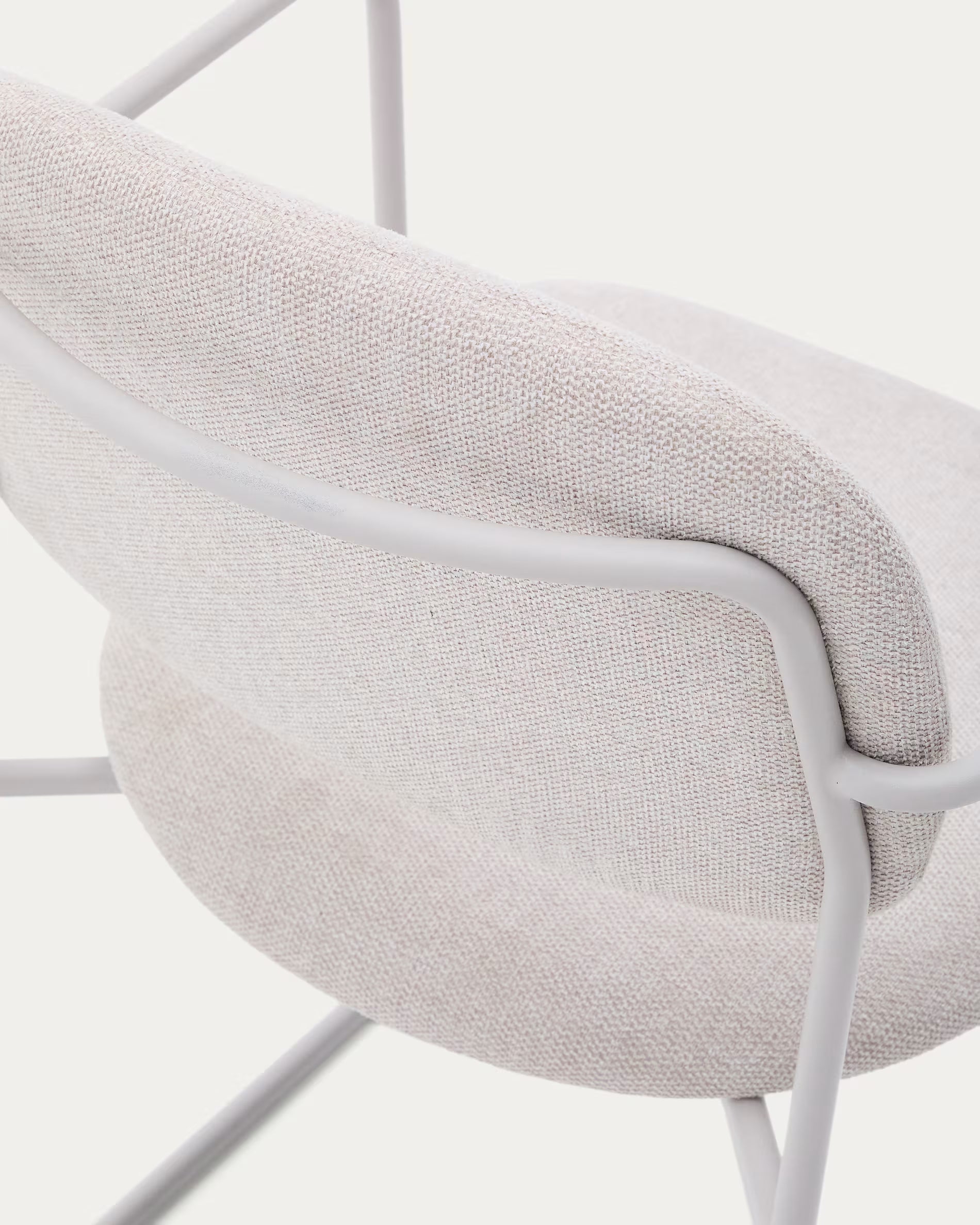 Krzesło z podłokietnikami MELI szarobeżowy