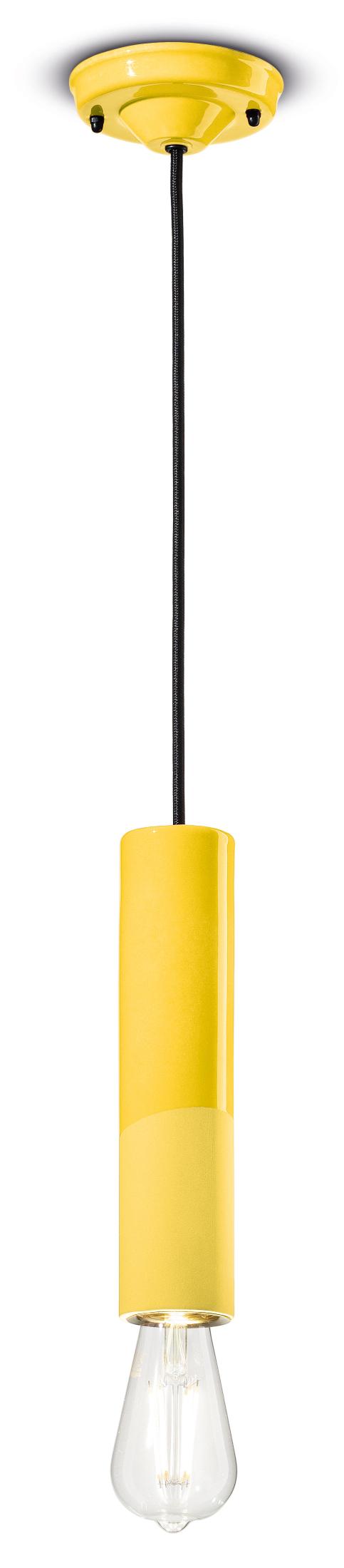 Lampa wisząca ceramiczna PI żółty