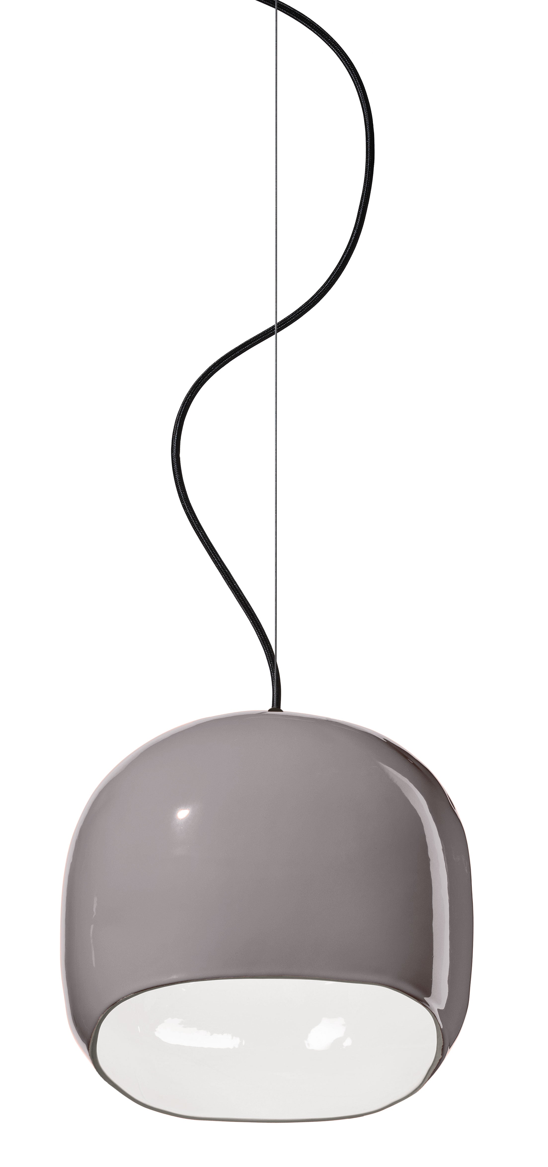 Lampa wisząca ceramiczna AYRTON szary