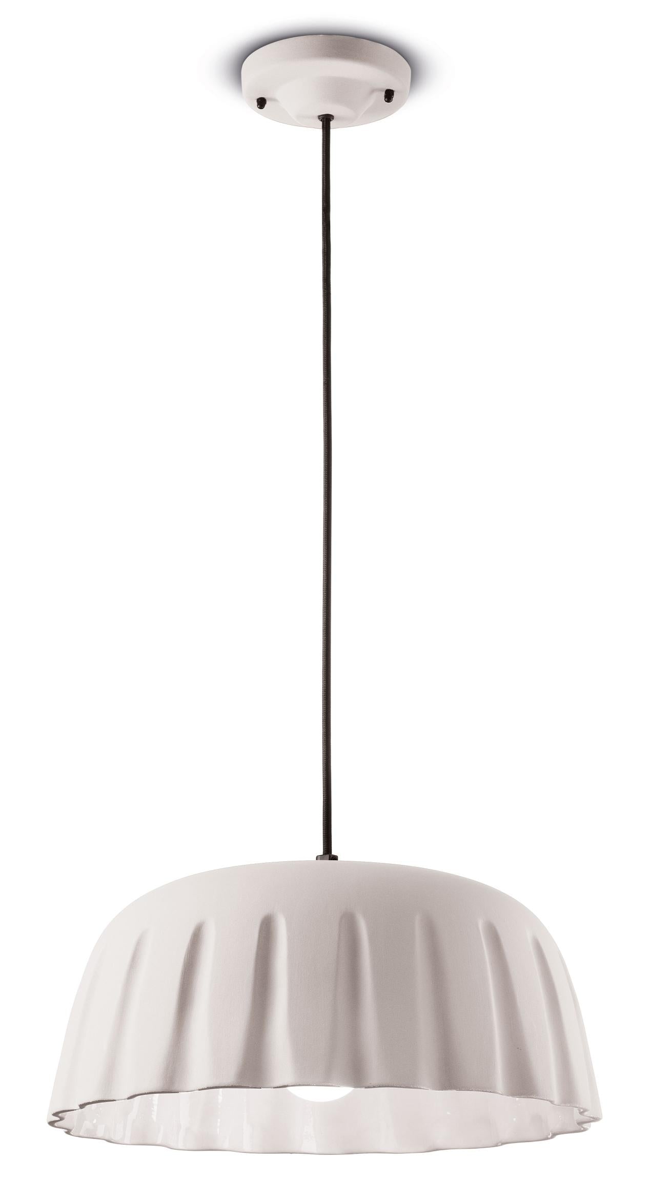 Lampa wisząca ceramiczna MADAME GRES biały