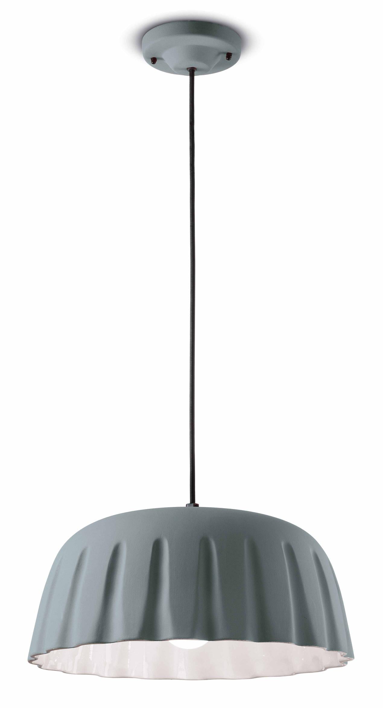 Lampa wisząca ceramiczna MADAME GRES szary