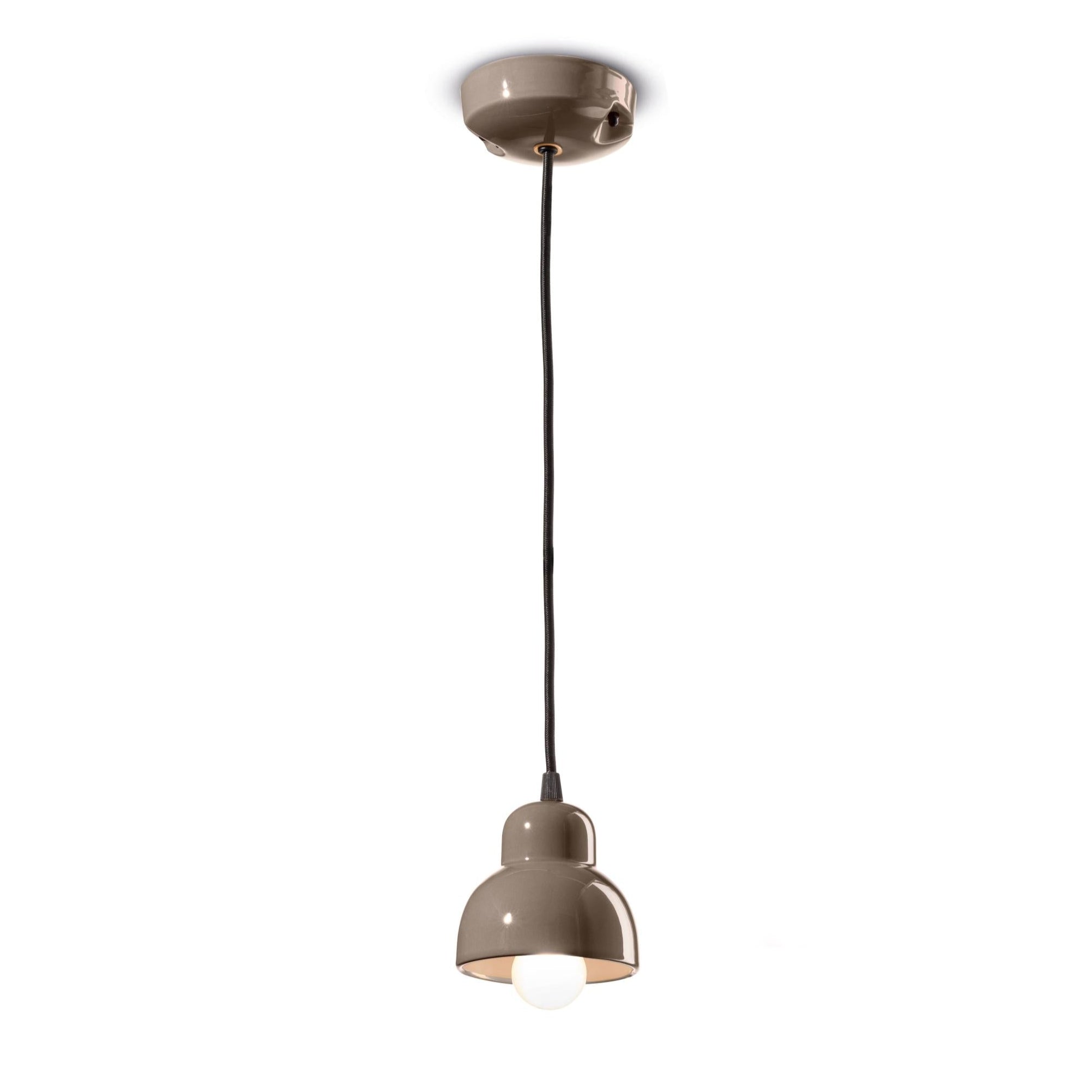 Lampa wisząca ceramiczna BERIMBAU mokka