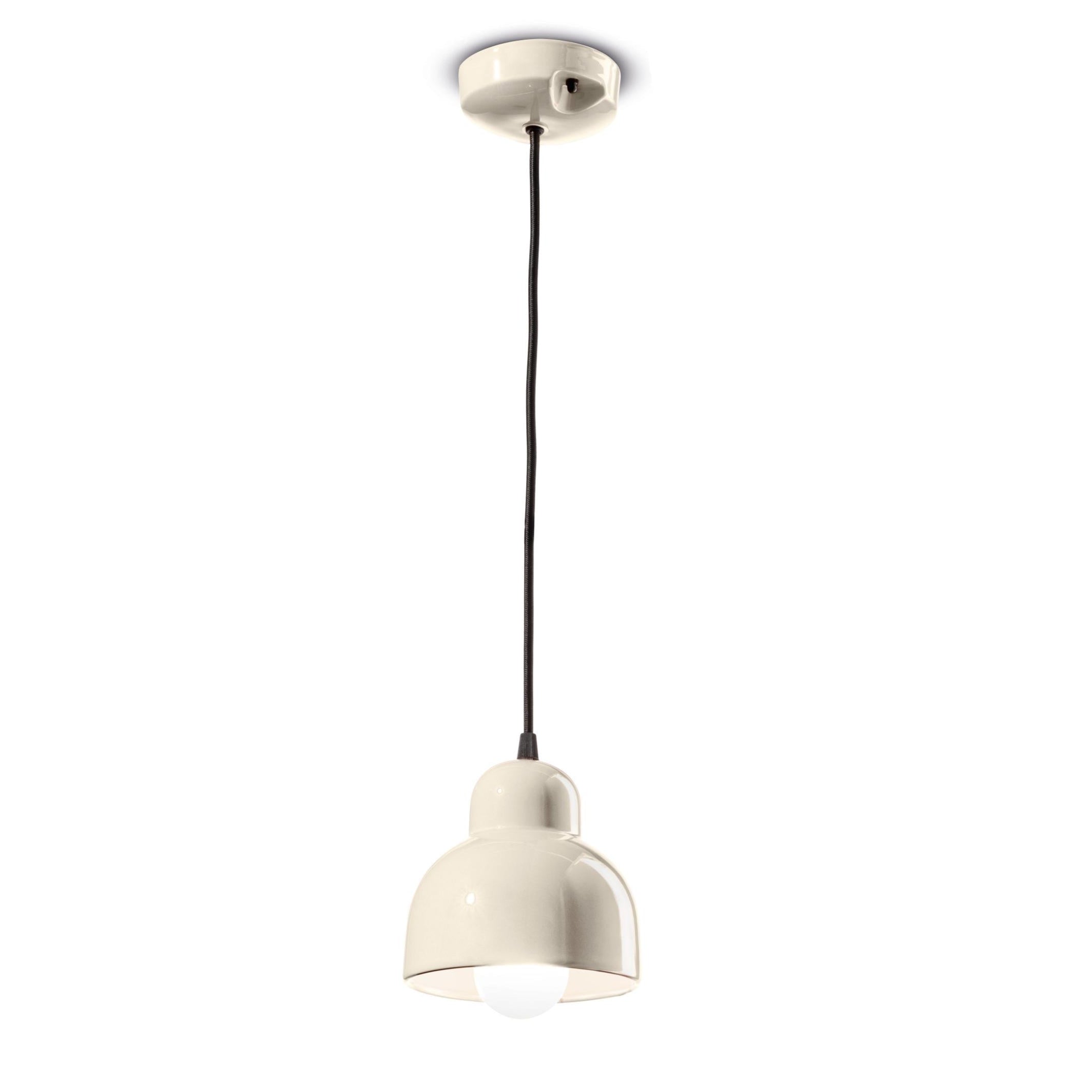 Lampa wisząca ceramiczna BERIMBAU kremowy