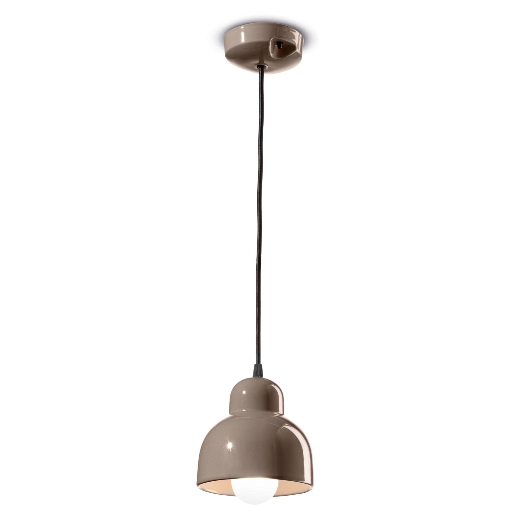 Lampa wisząca ceramiczna BERIMBAU mokka