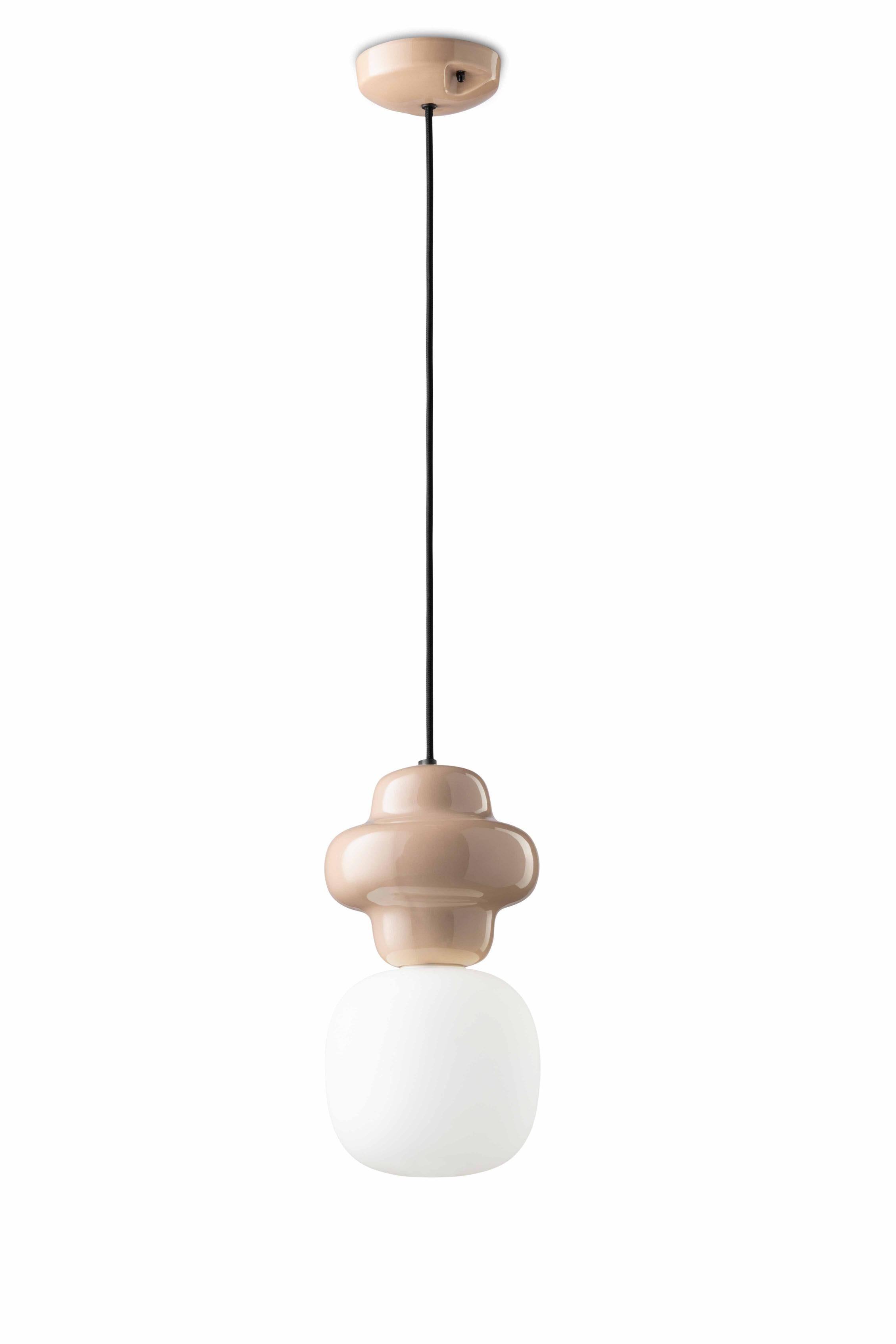 Lampa wisząca ceramiczna COPACABANA beżowy