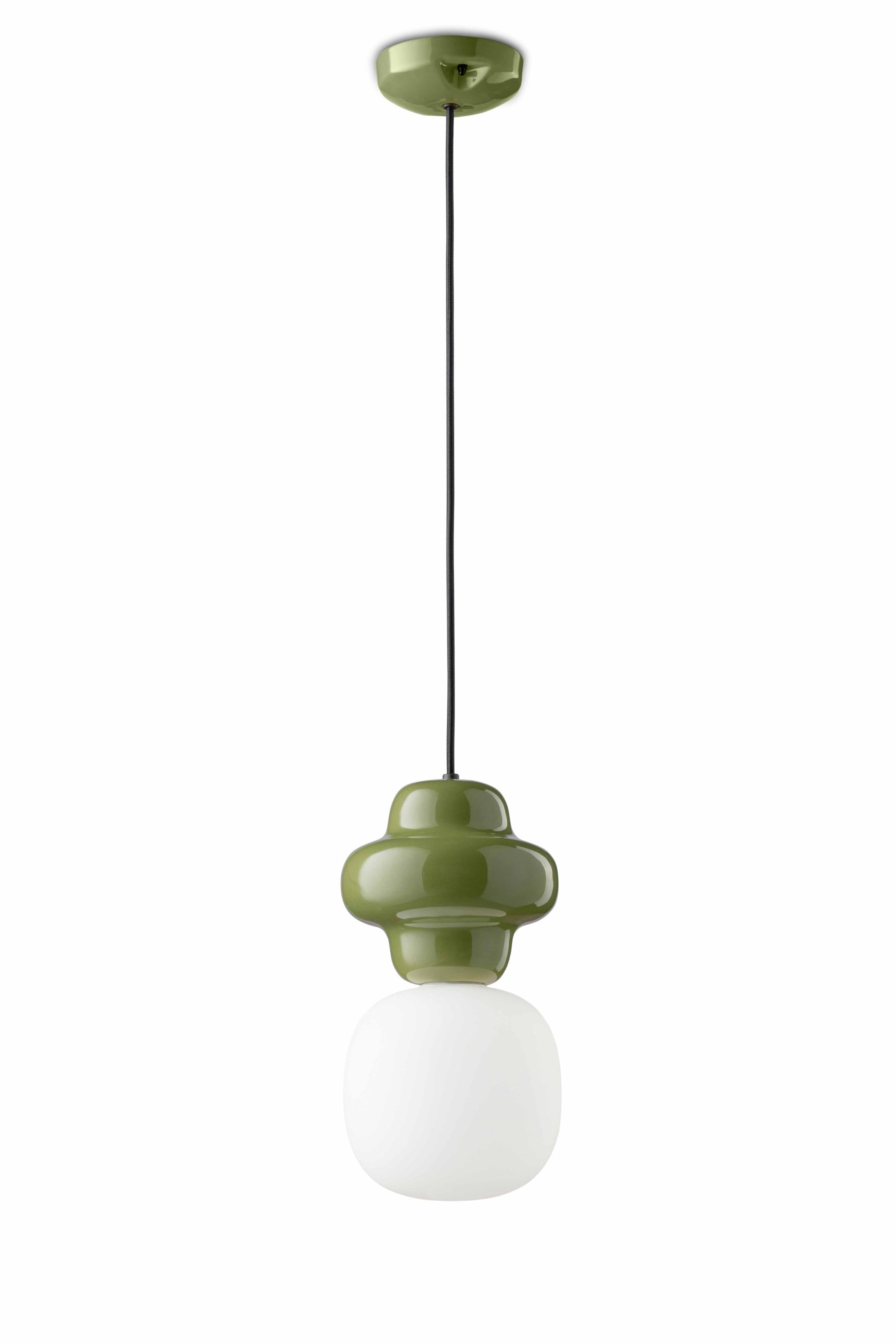 Lampa wisząca ceramiczna COPACABANA szałwiowy