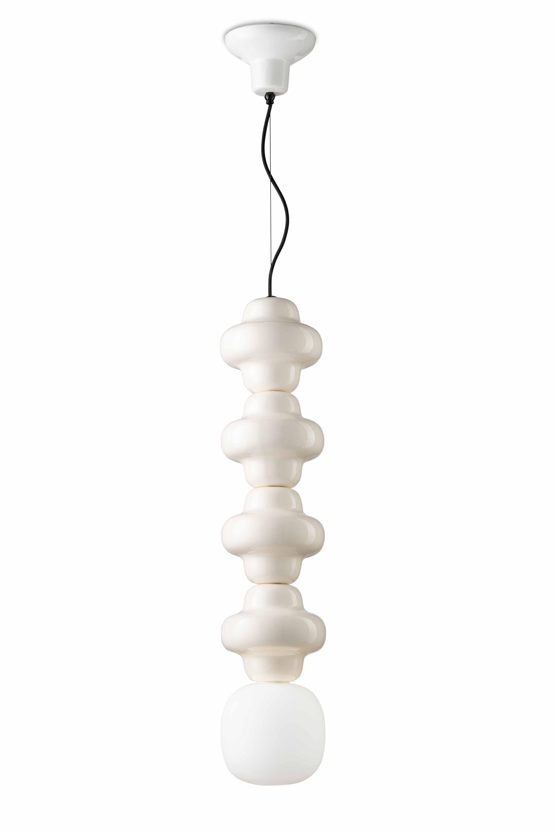 Lampa wisząca ceramiczna COPACABANA 4 kremowy