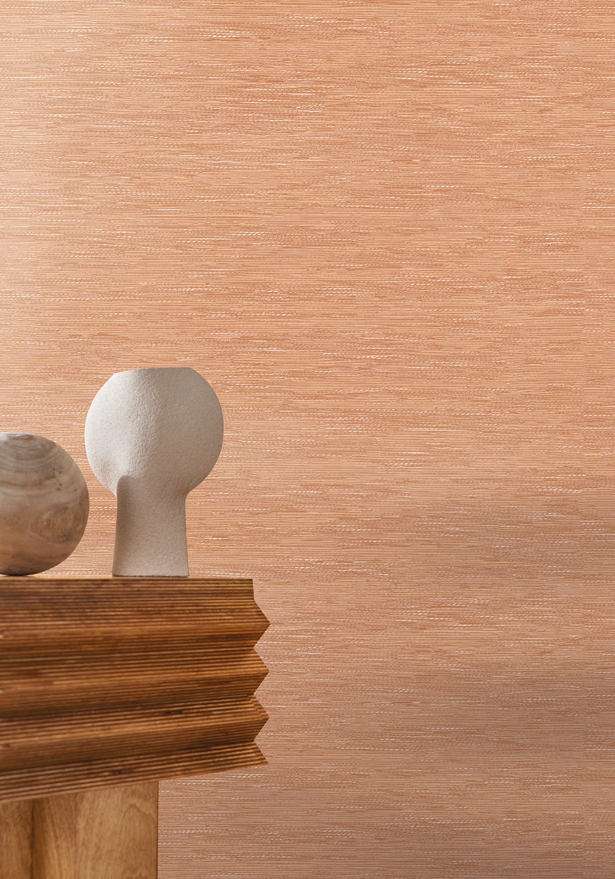 Strukturierte Tapete, die Jacquardstoff imitiert TATAMI - CHAMPAGNE schampanischer Beige