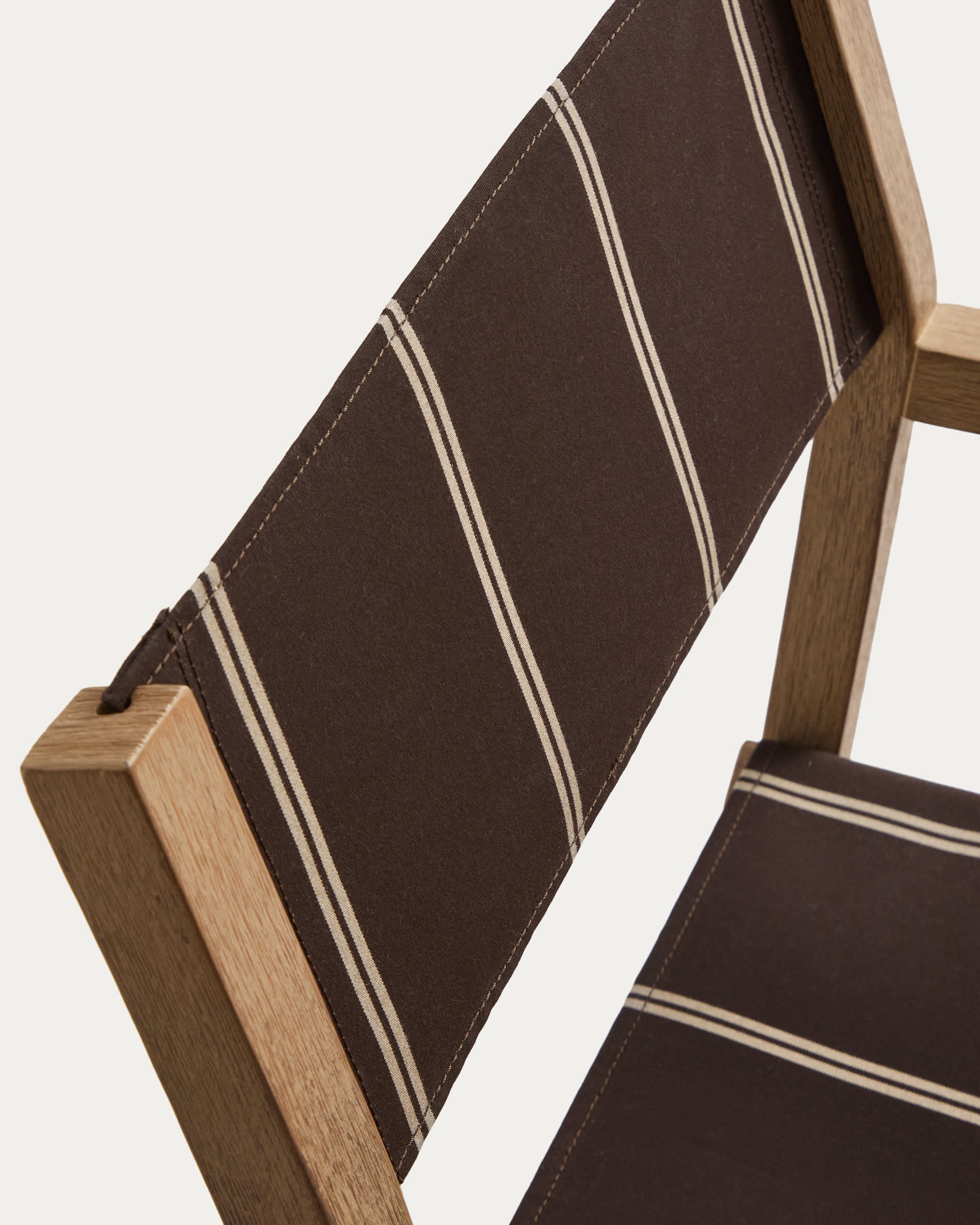 VILARA Brown Garden Chair with Beige