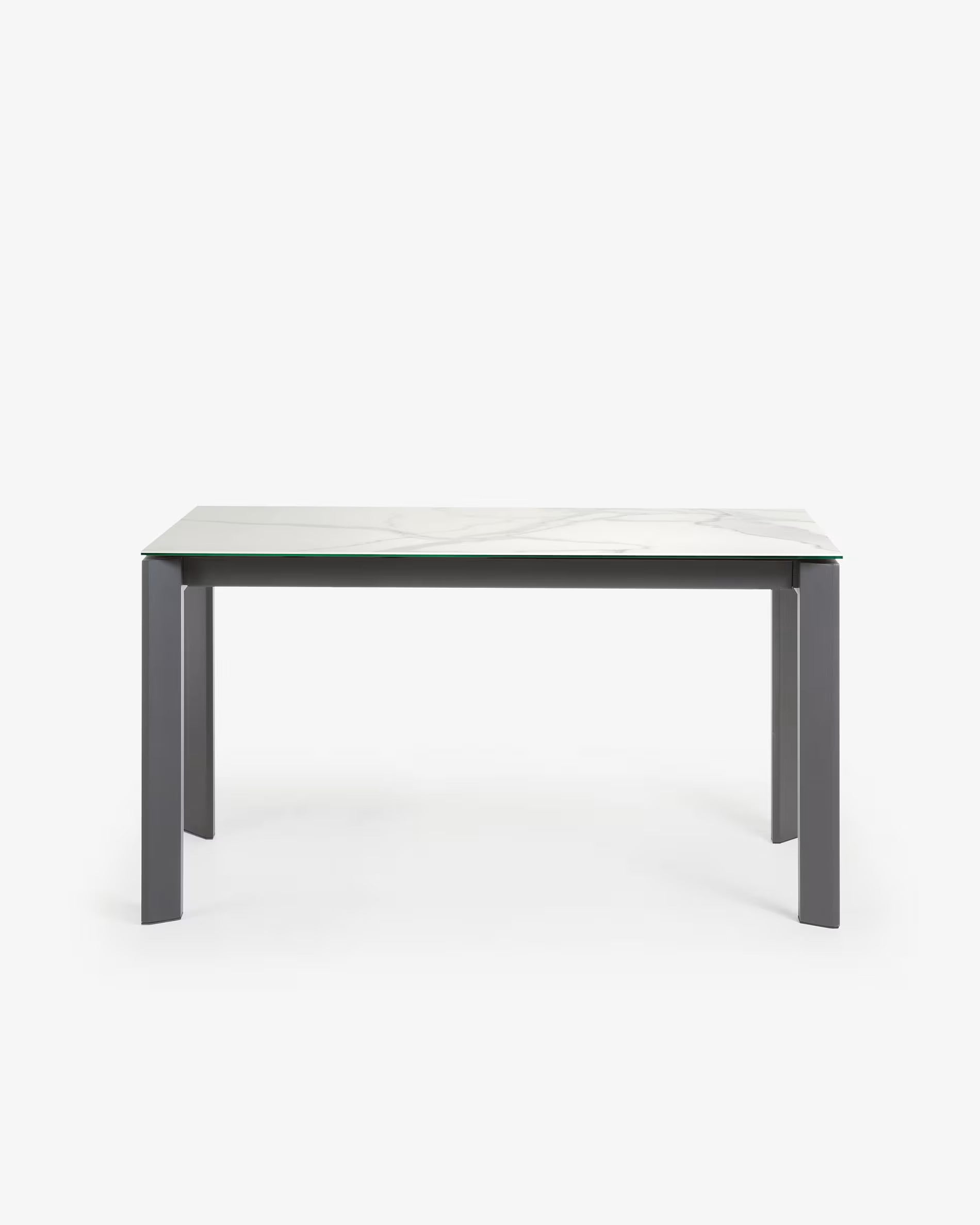 Stół rozkładany AXIS porcelanowy z szarą podstawą