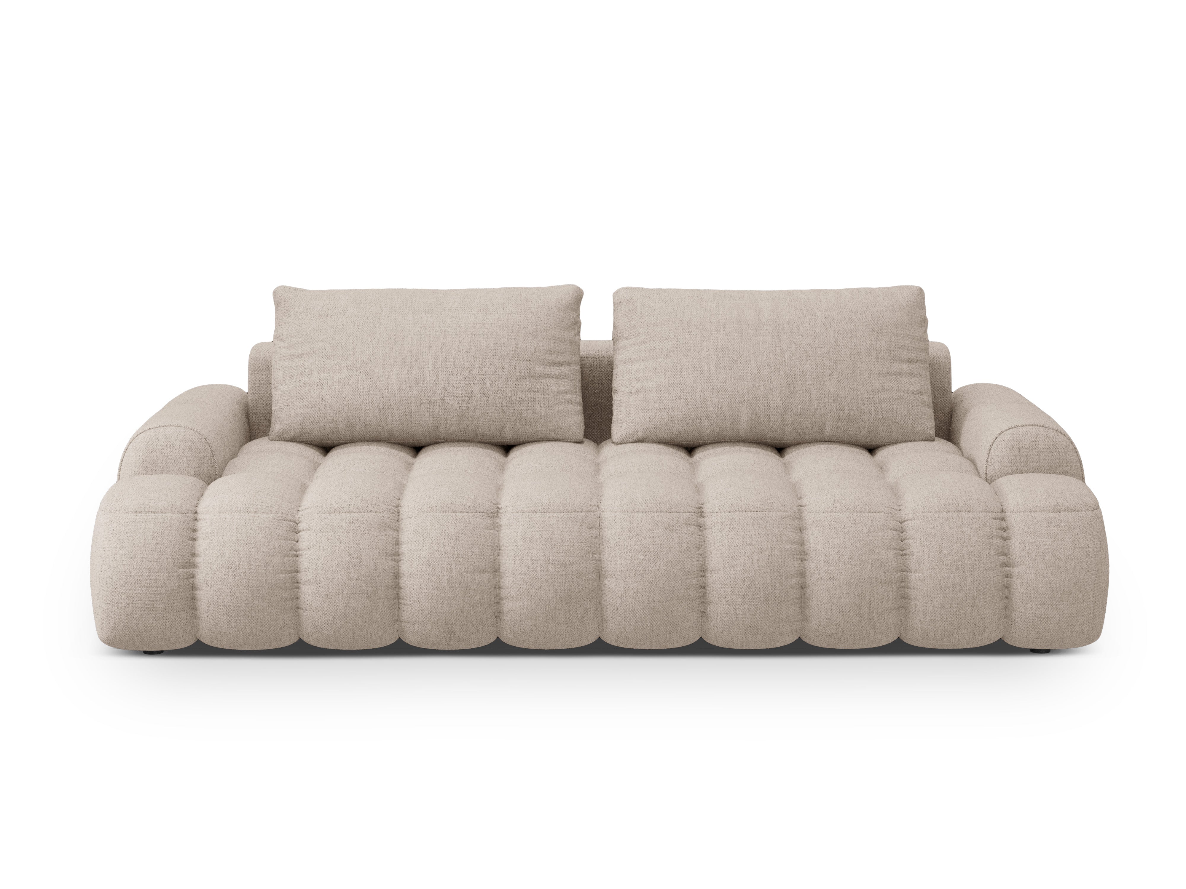 Sofa z funkcją spania 4-osobowa LINZ piaskowy