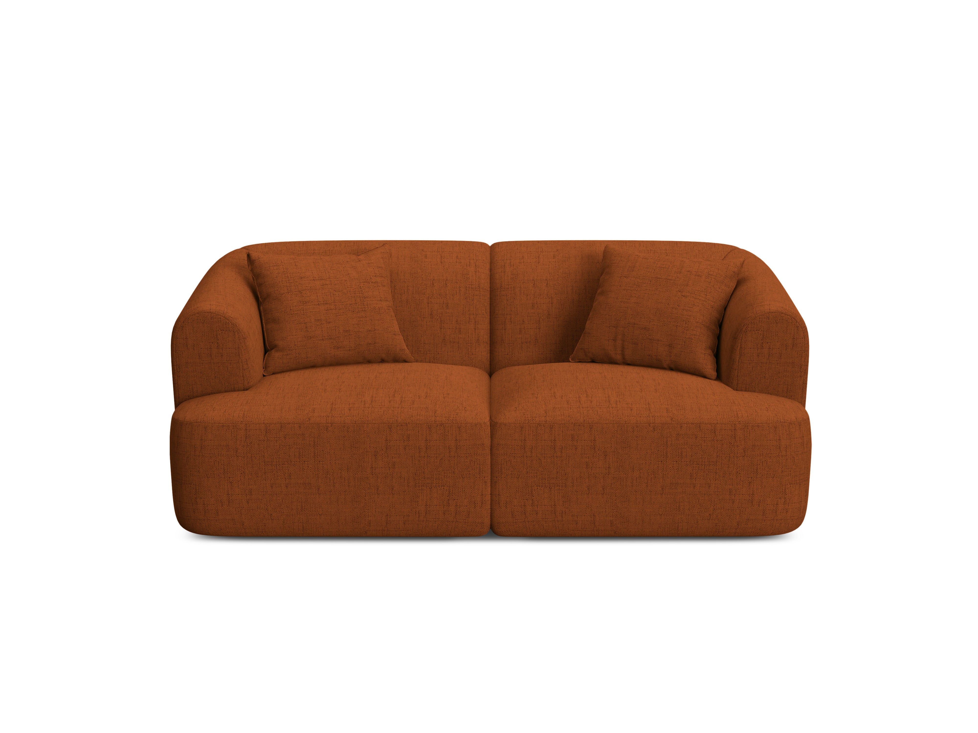 Sofa 2-osobowa CAMPI ceglany szenil