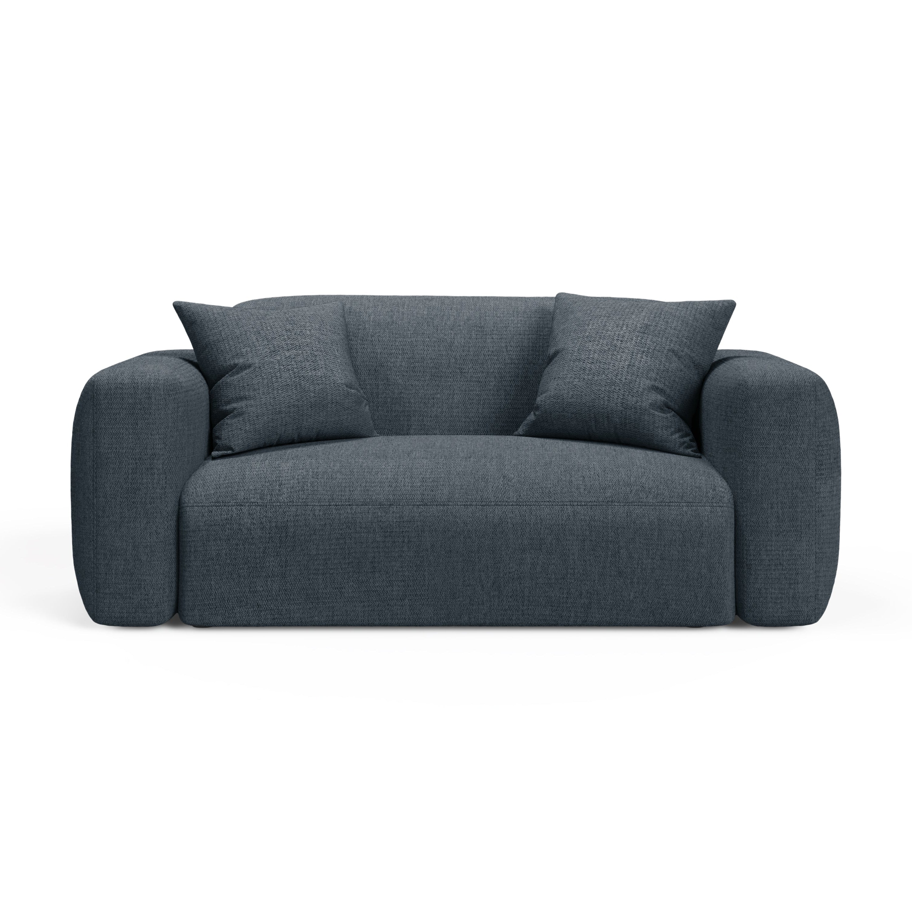 Sofa 2-osobowa STRINO niebieski szenil