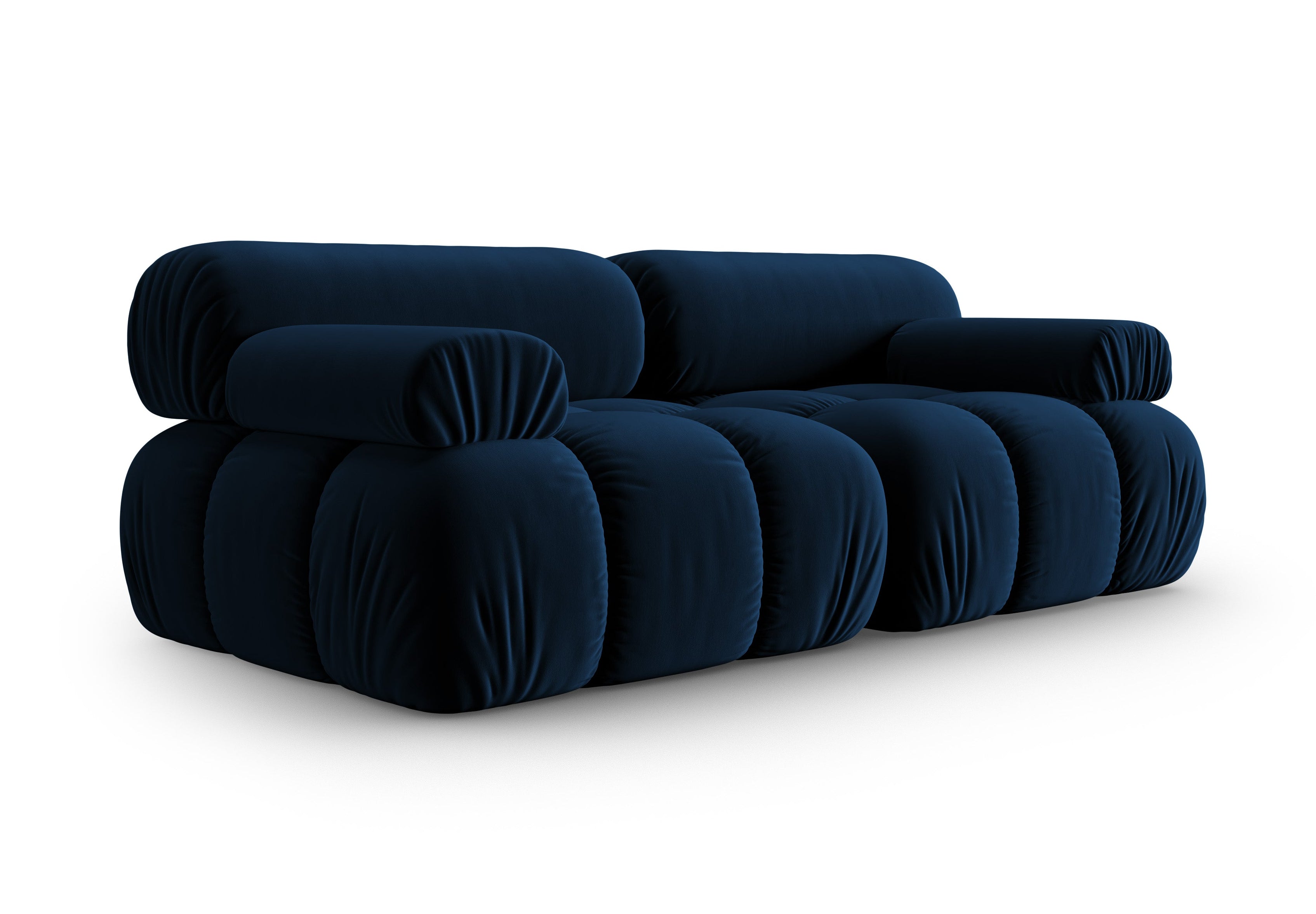 CORTINA Royal Blue Velvet 2-Seater Sofa
