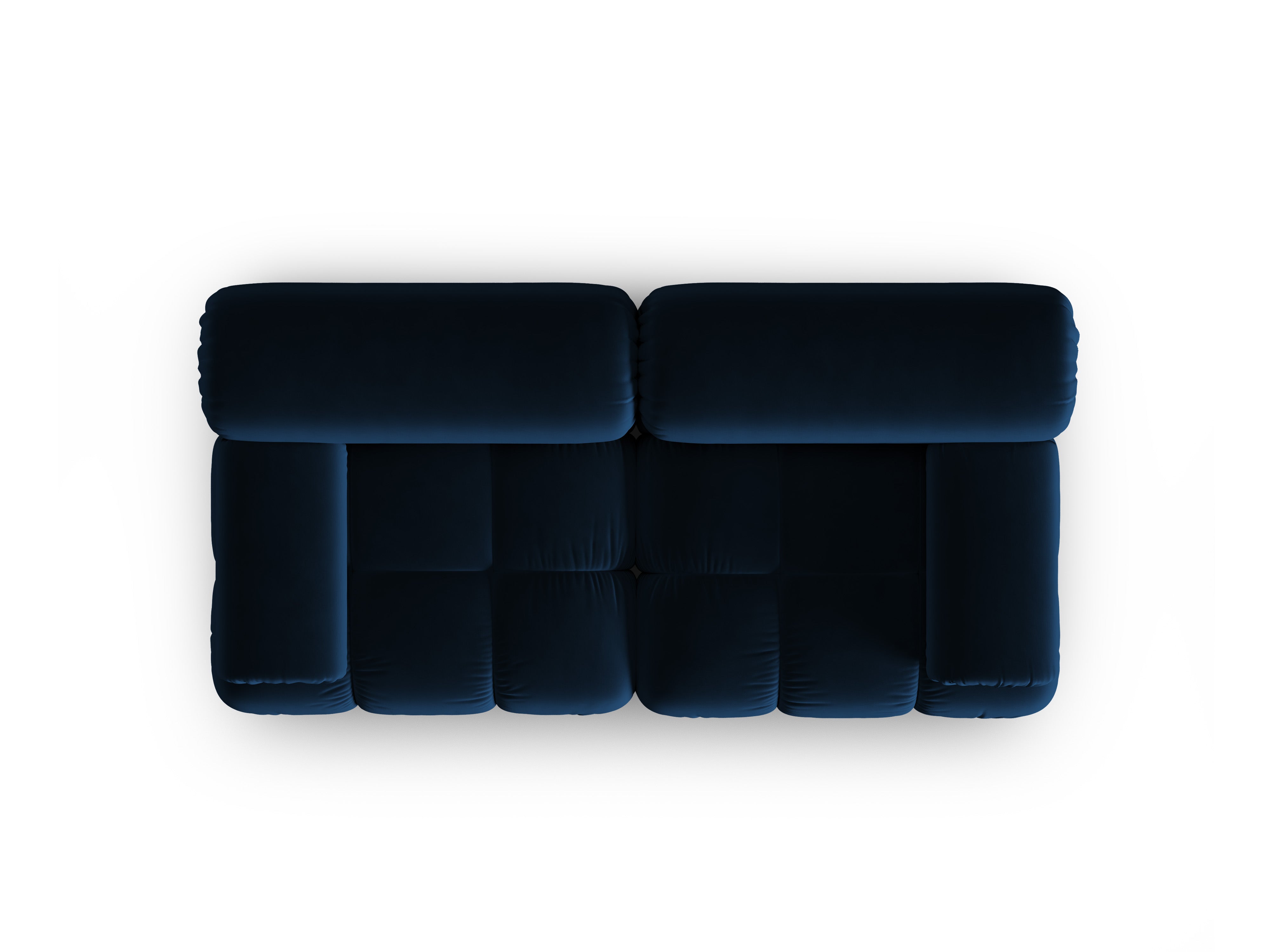 CORTINA Royal Blue Velvet 2-Seater Sofa