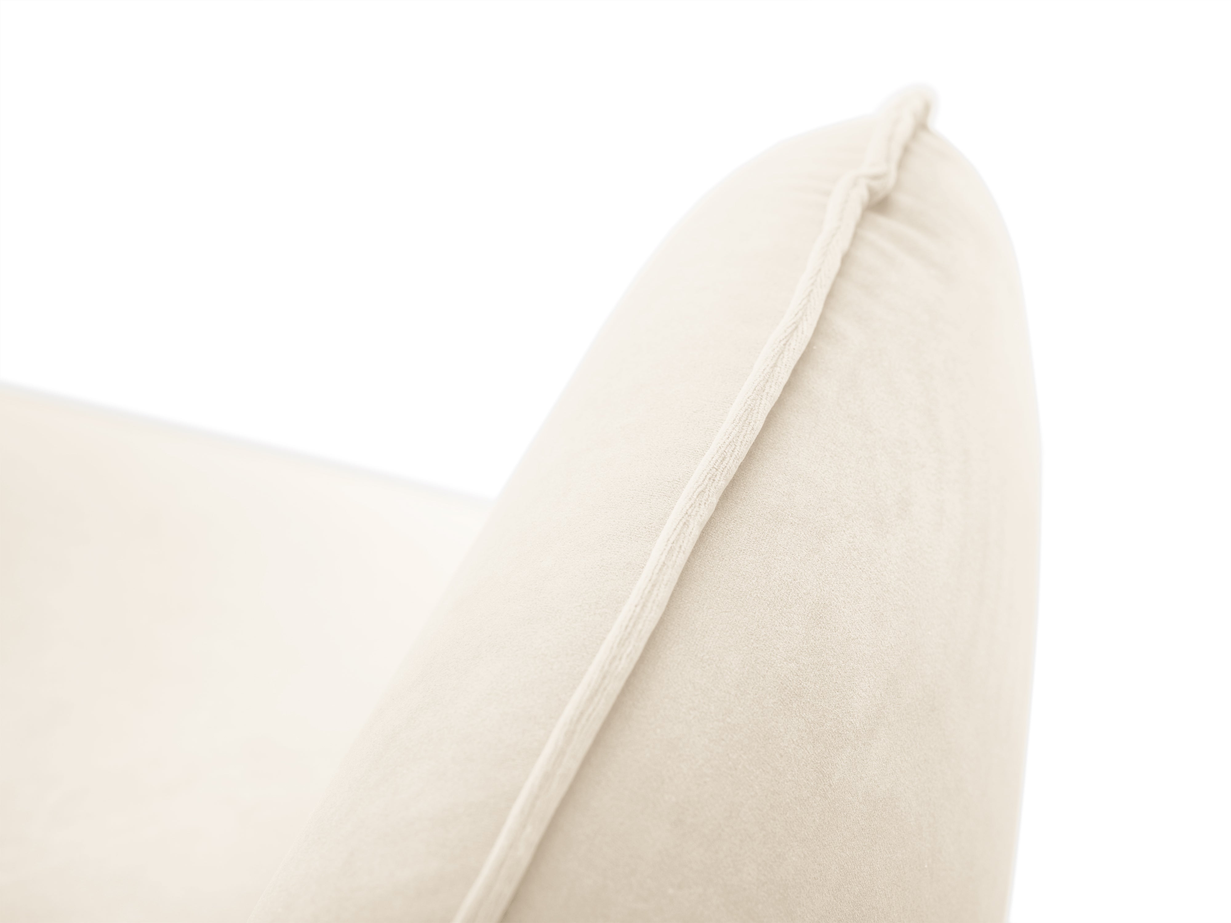 Sofa aksamitna 2-osobowa VIENNA beige mit schwarzem Fuß