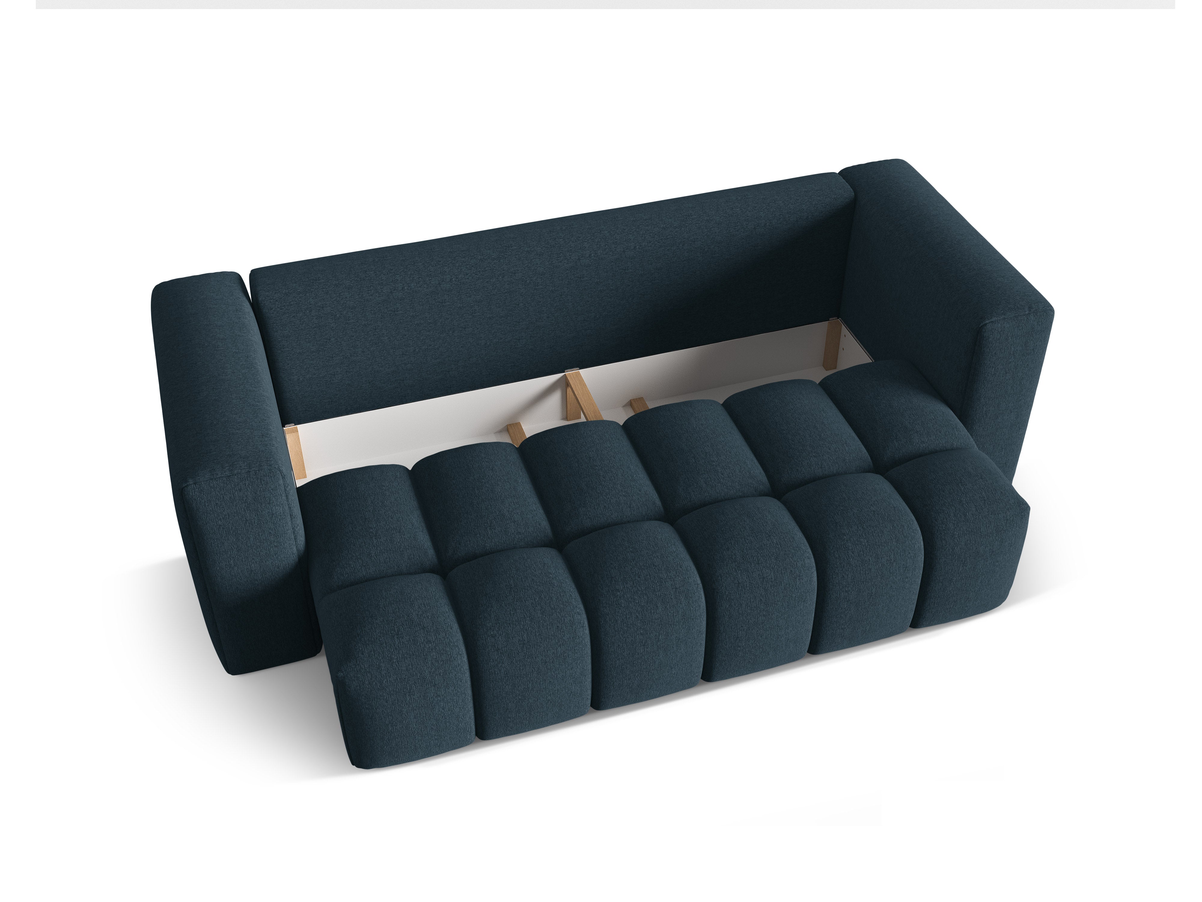 Sofa 3-osobowa z funkcją spania VERONA ciemny niebieski