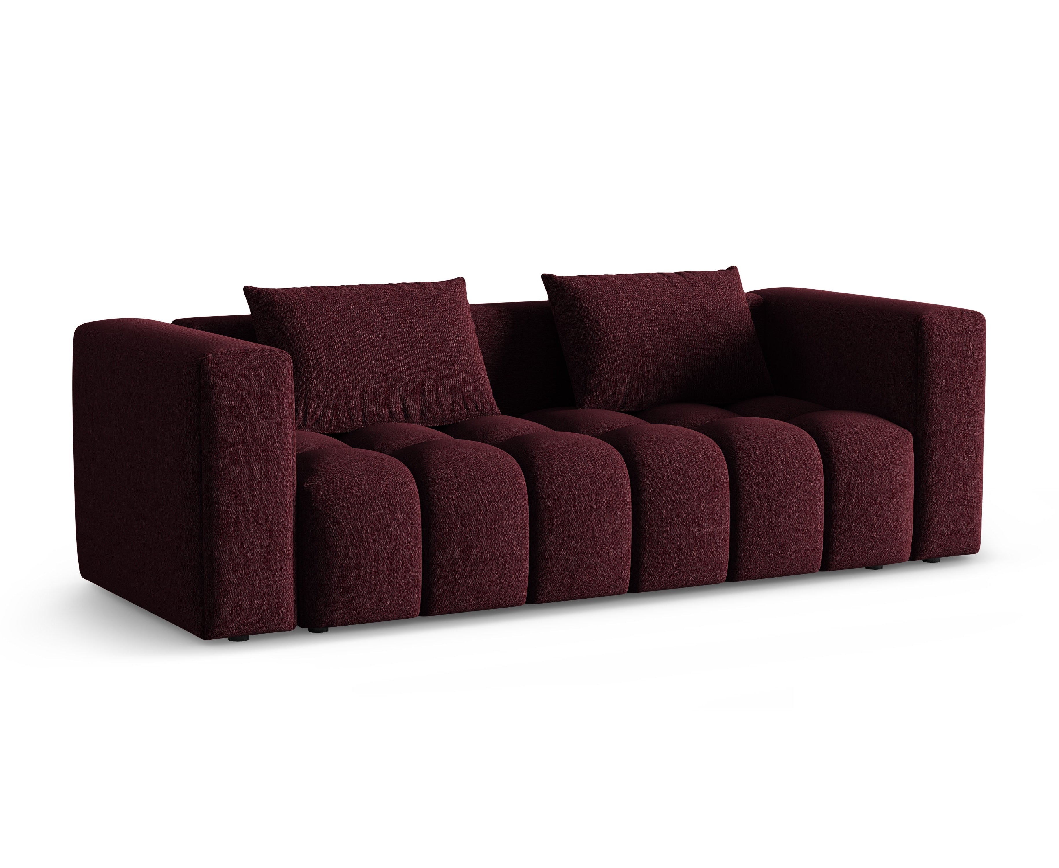 Sofa 3-osobowa z funkcją spania VERONA burgundowy