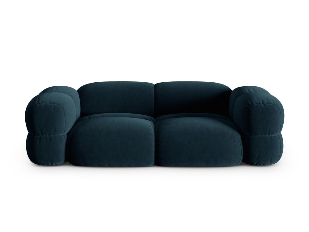 Sofa 3-osobowa aksamitna LORETTO petrol