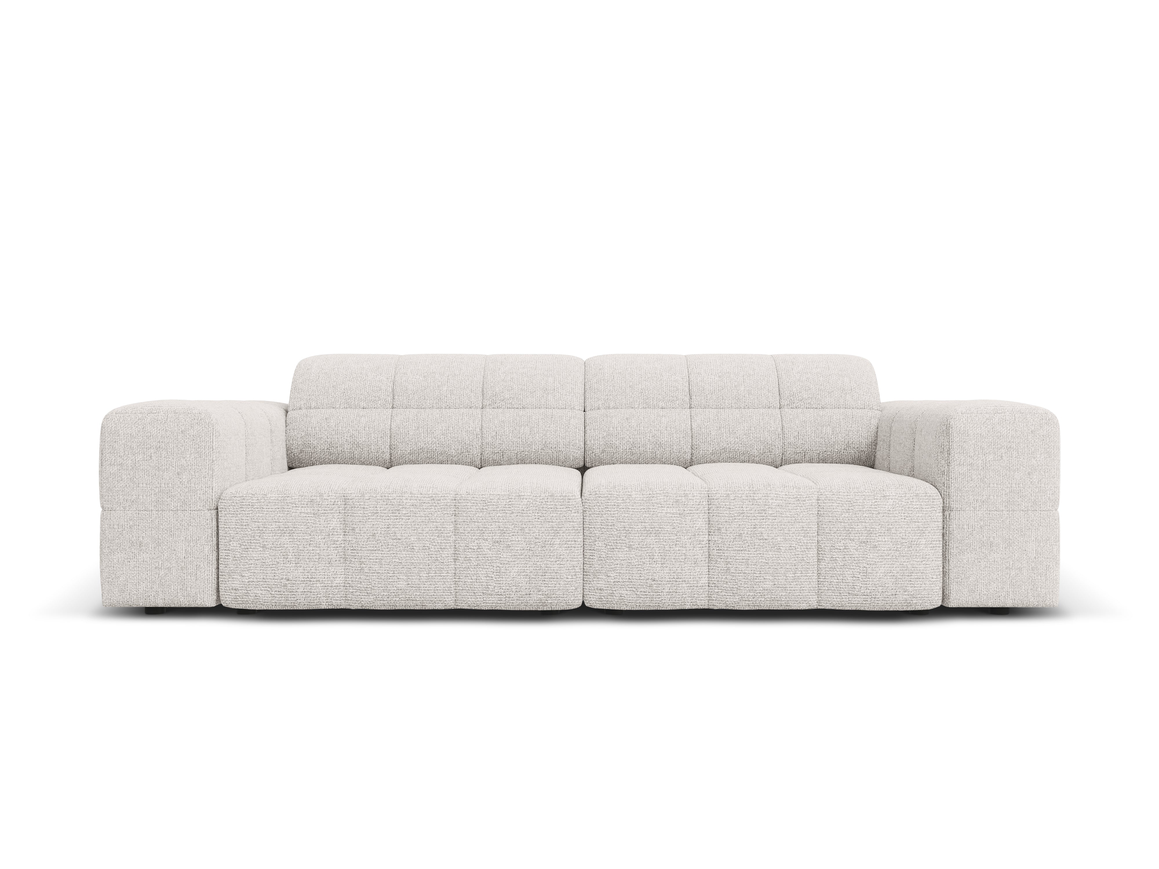 Sofa 3-osobowa CHICAGO jasnoszary szenil