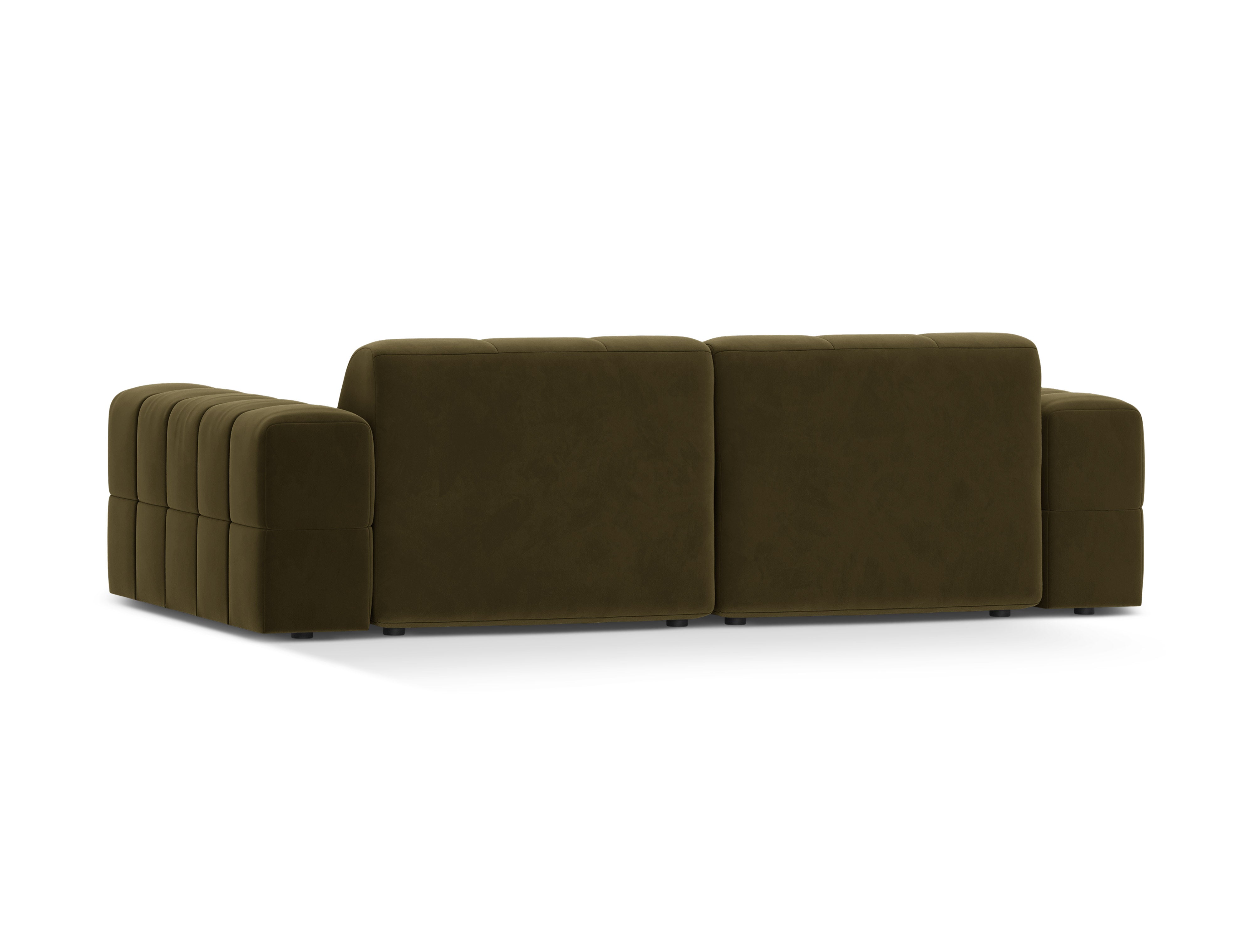 Sofa aksamitna 3-osobowa CHICAGO oliwkowy