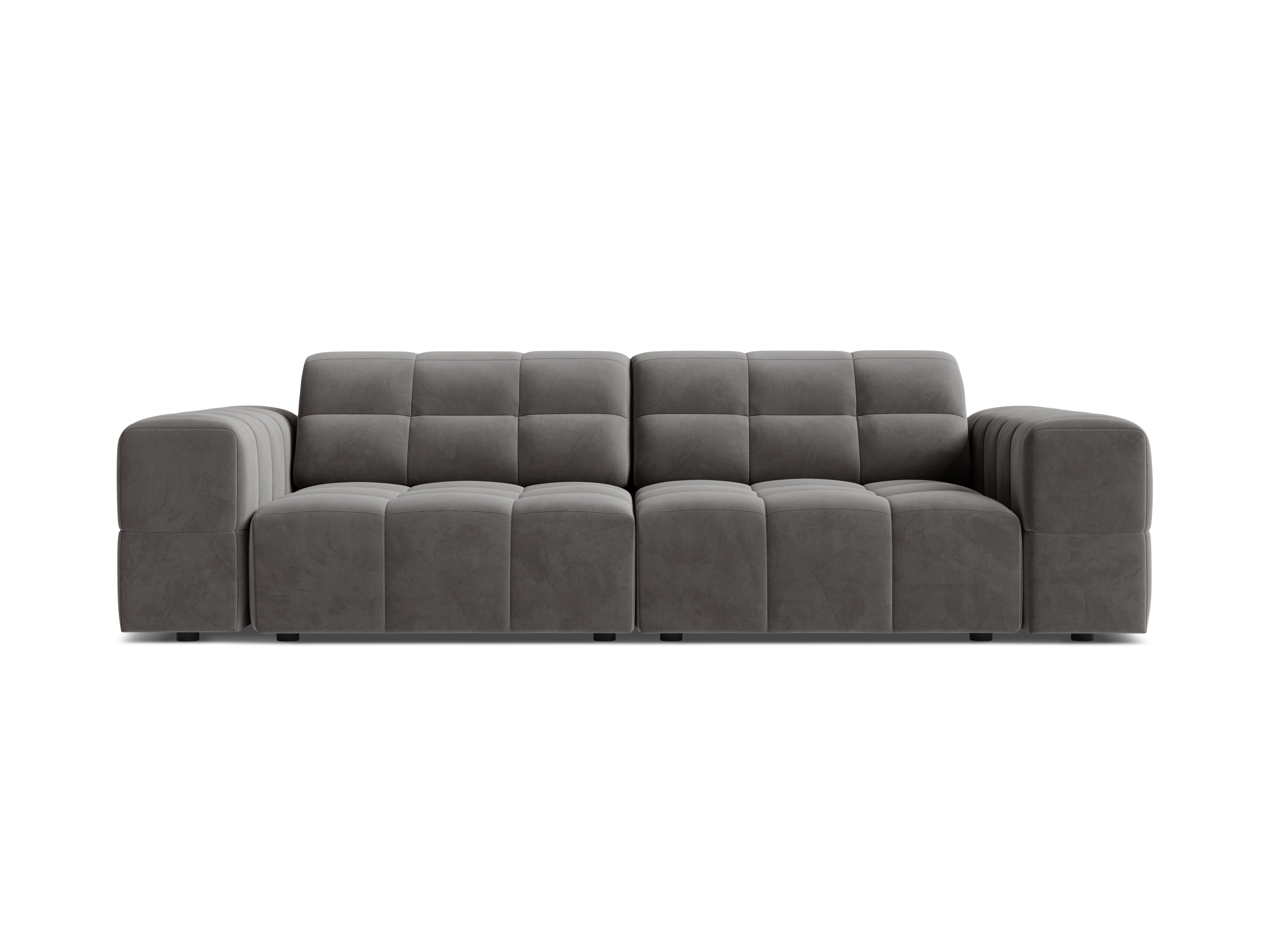 Sofa aksamitna 3-osobowa CHICAGO szary