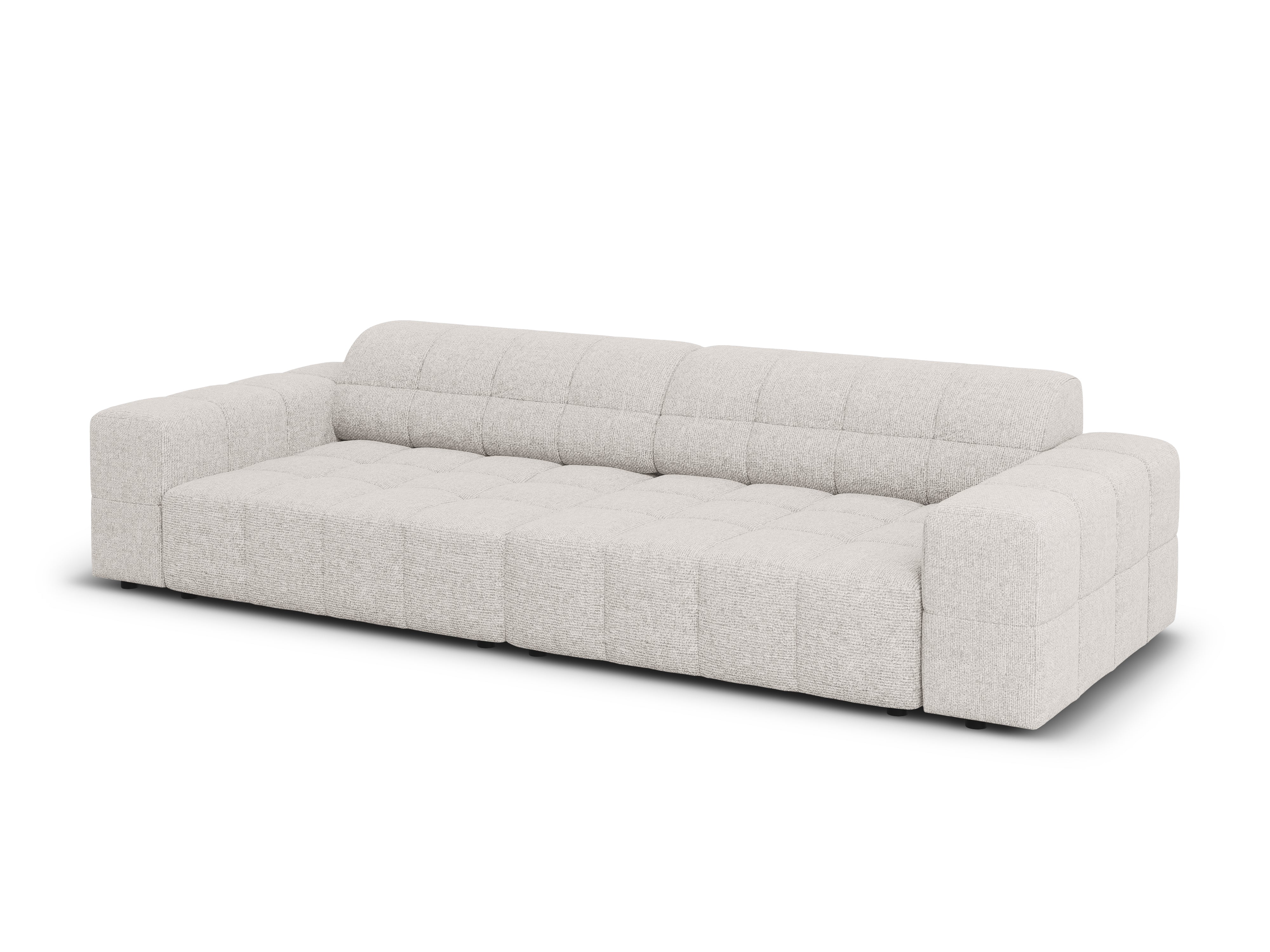Sofa 4-osobowa CHICAGO jasnoszary szenil