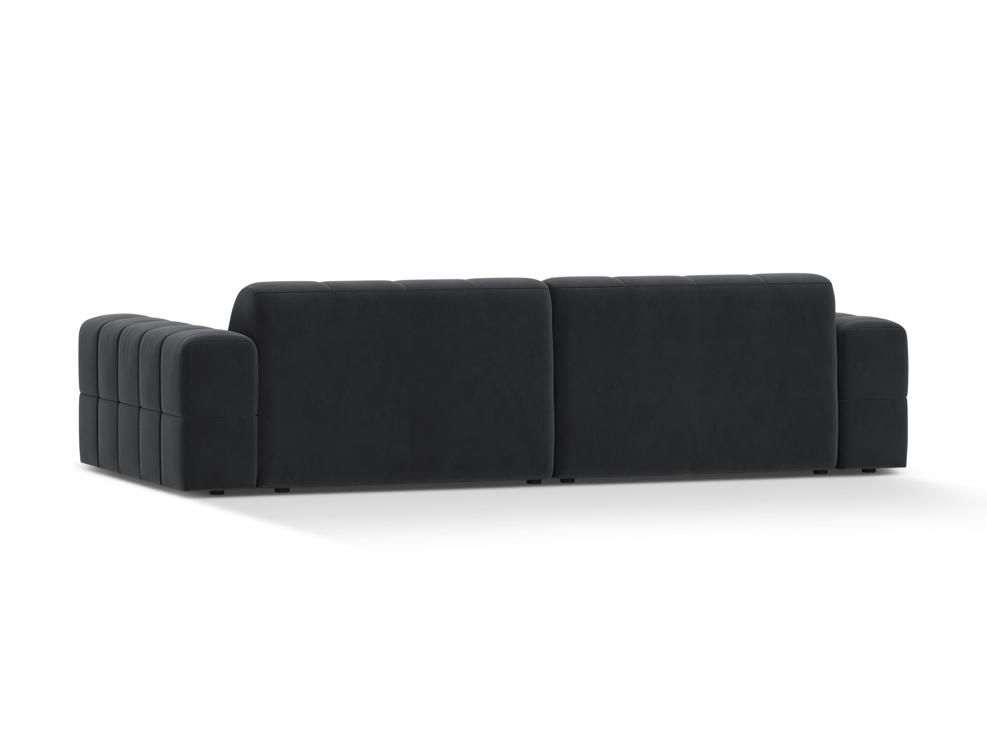 Sofa aksamitna 4-osobowa CHICAGO ciemnoszary