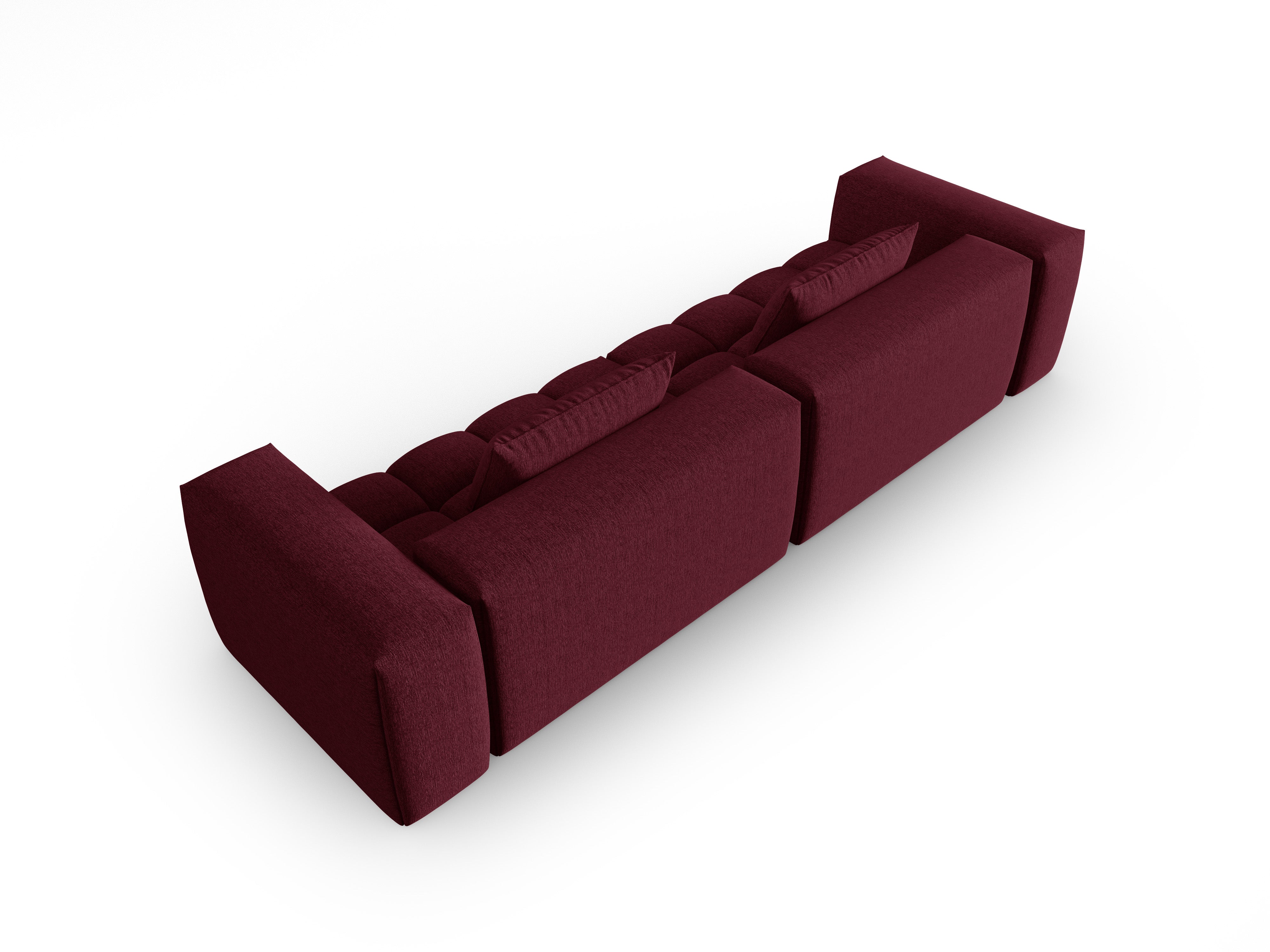 Sofa 5-osobowa VERONA burgundowy