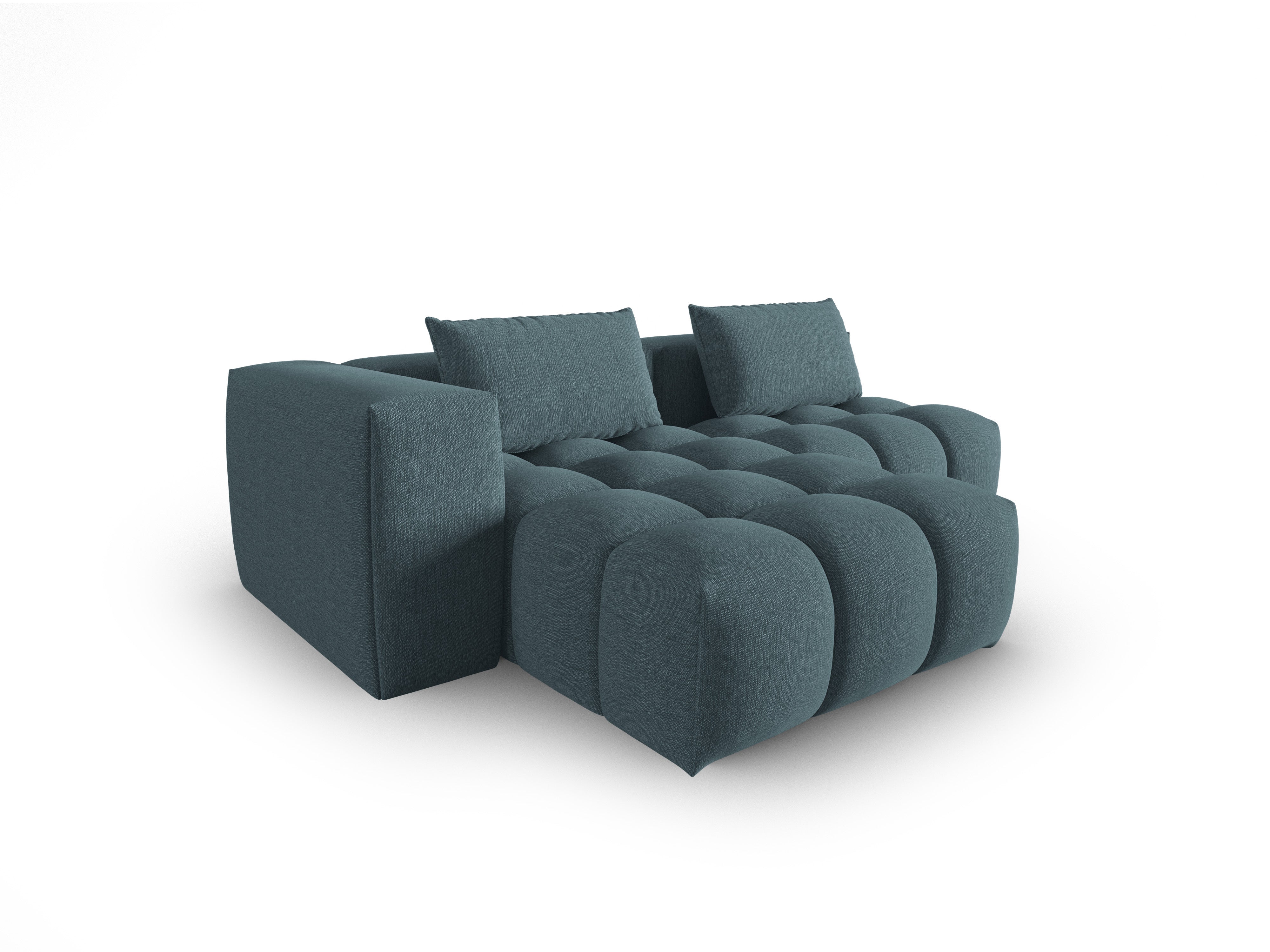 Left-facing open 3-seater corner sofa VERONA light blue