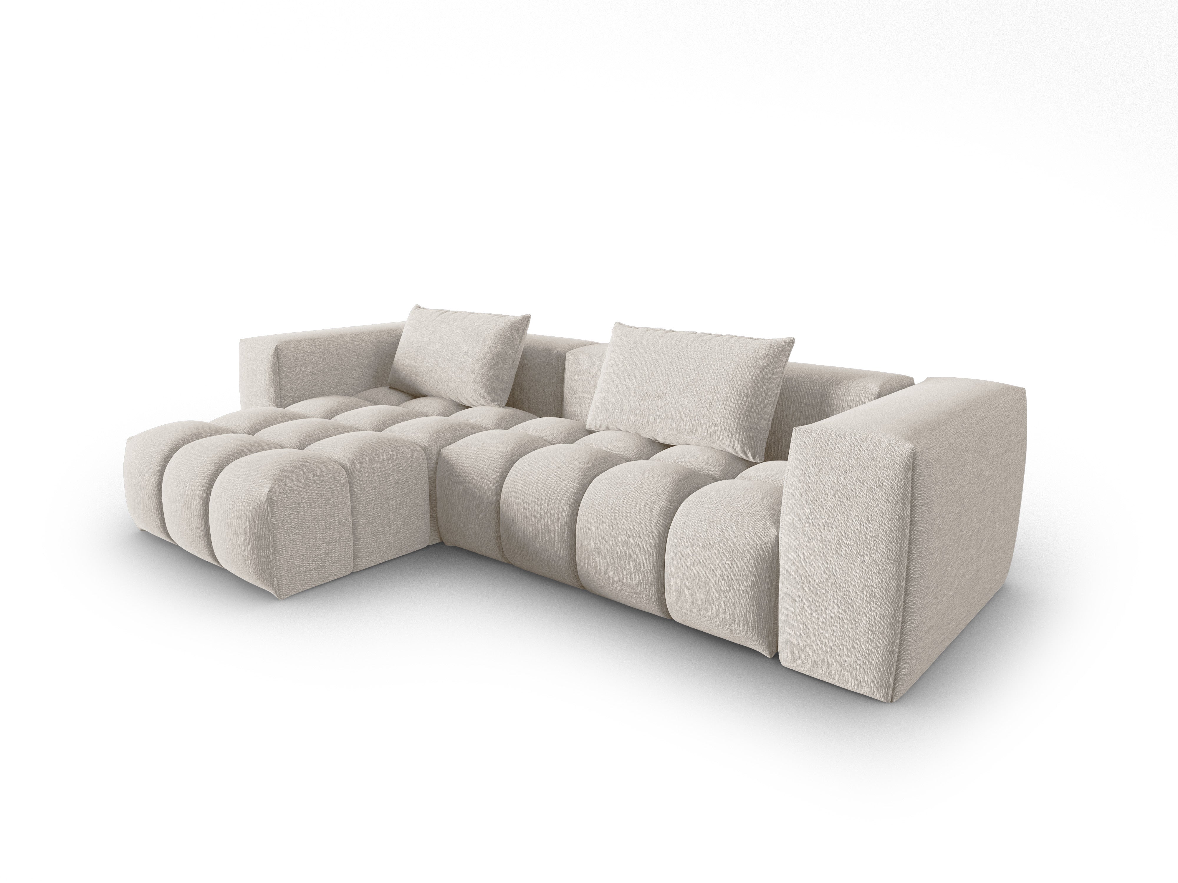 Narożnik 3-osobowy lewostronny VERONA beżowy – Cosmopolitan Design