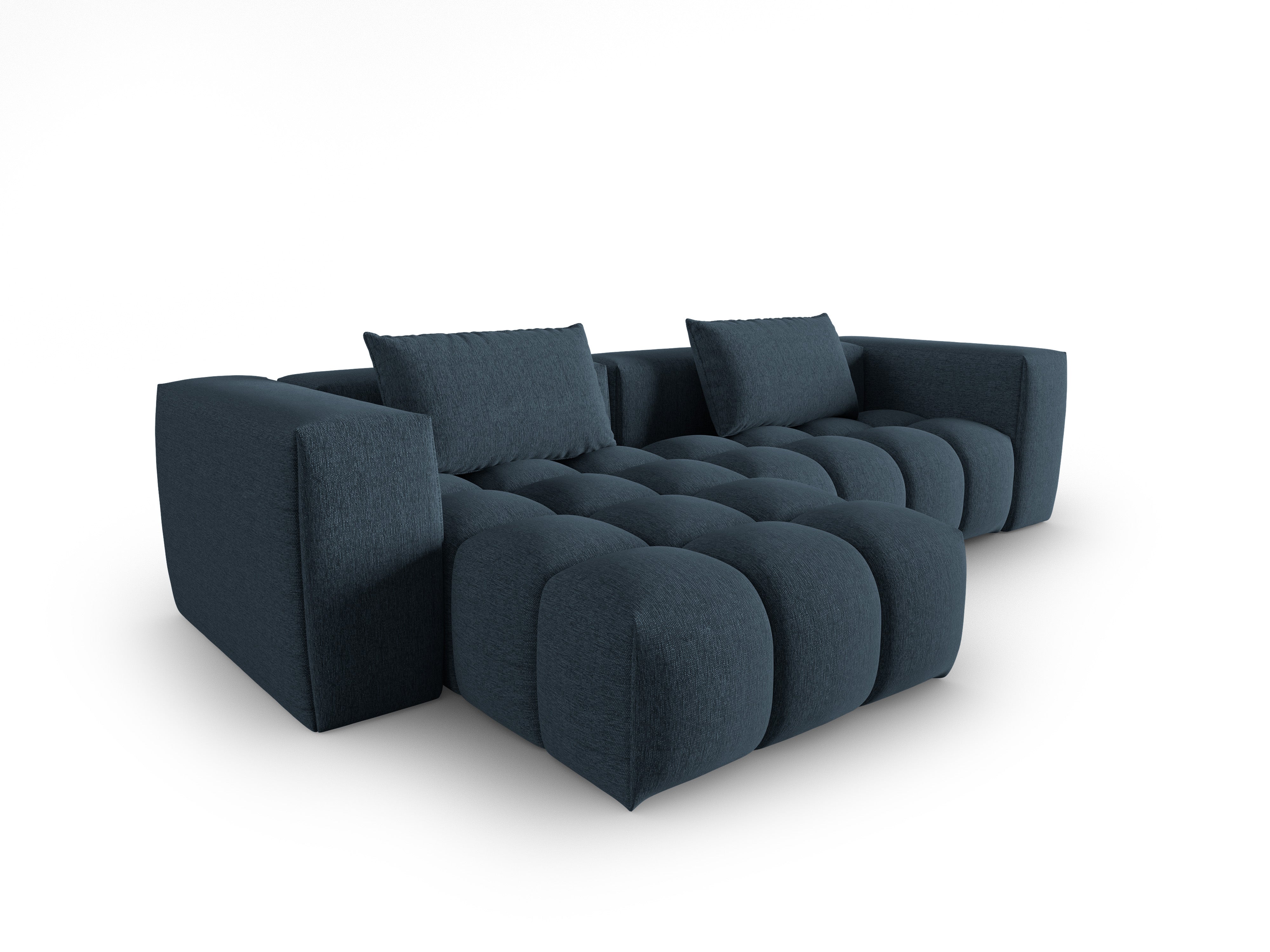 Narożnik 3-osobowy lewostronny VERONA ciemny niebieski – Cosmopolitan Design