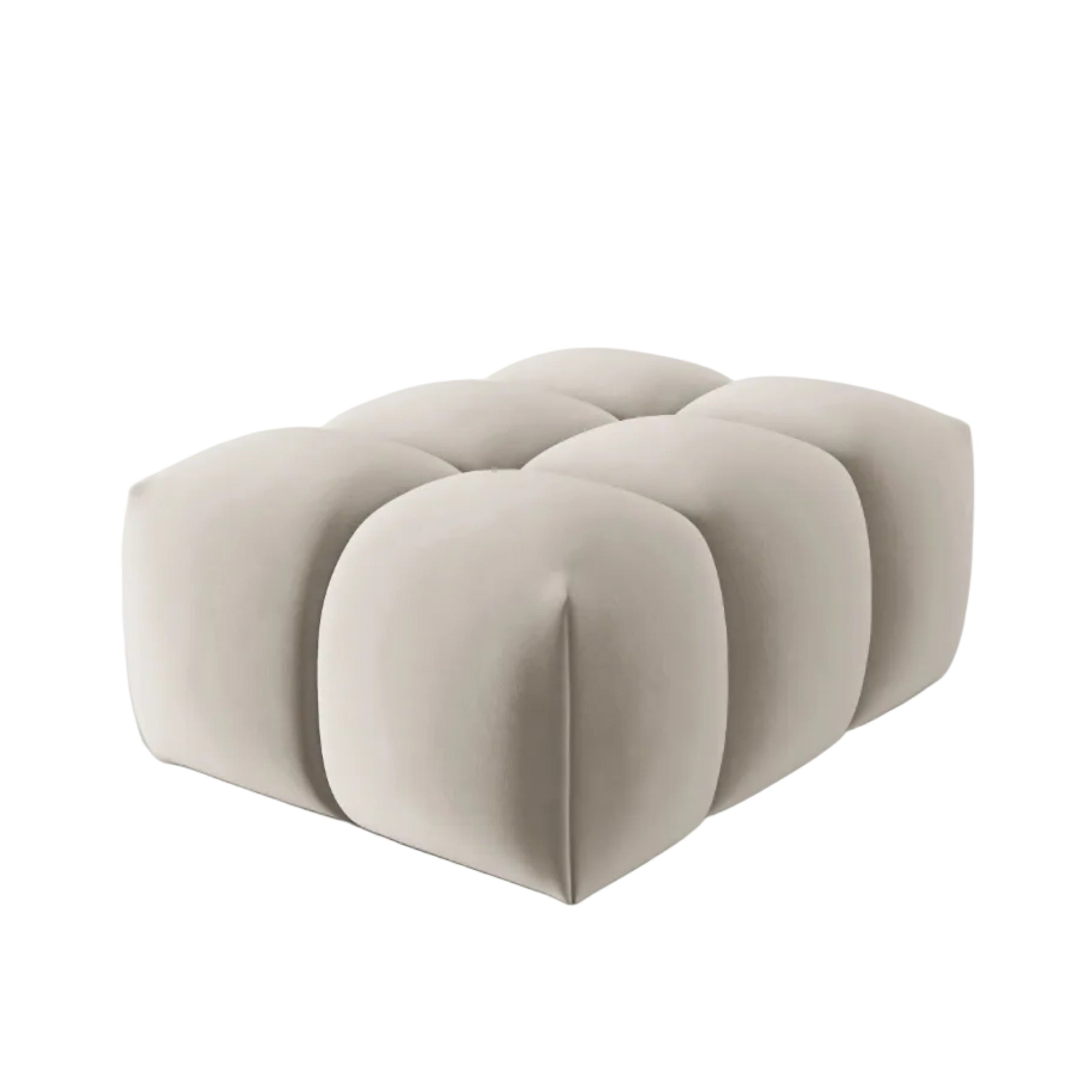 Puf aksamitny VERONA ecru – Cosmopolitan Design