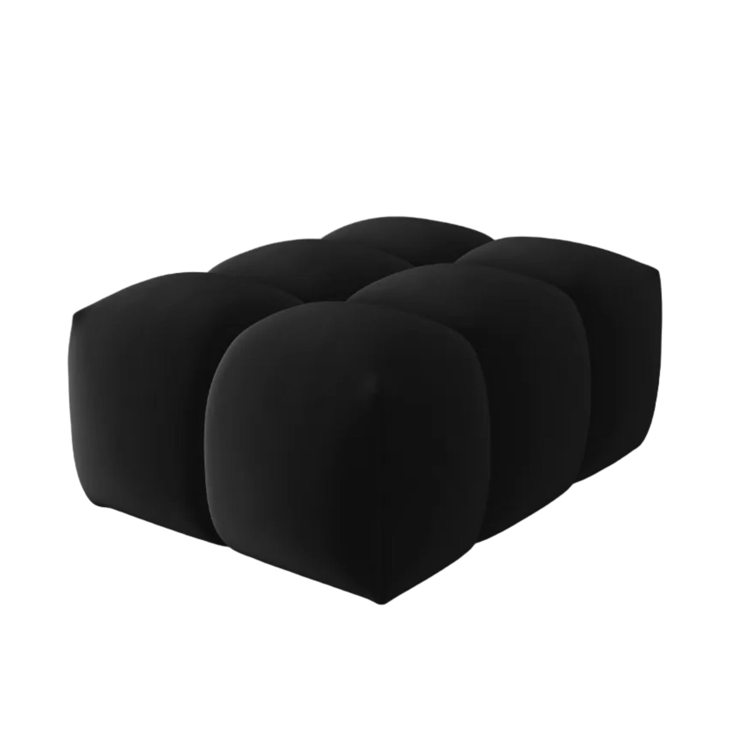Puf aksamitny VERONA czarny – Cosmopolitan Design