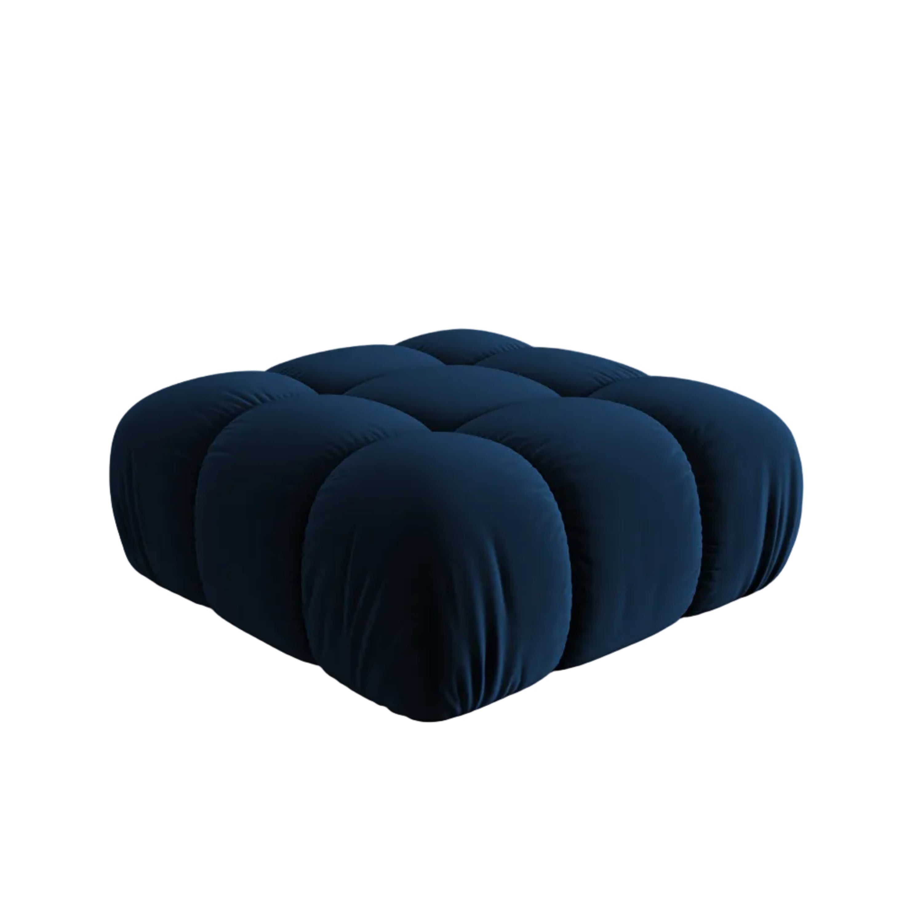 Puf aksamitny CORTINA królewski niebieski – Cosmopolitan Design