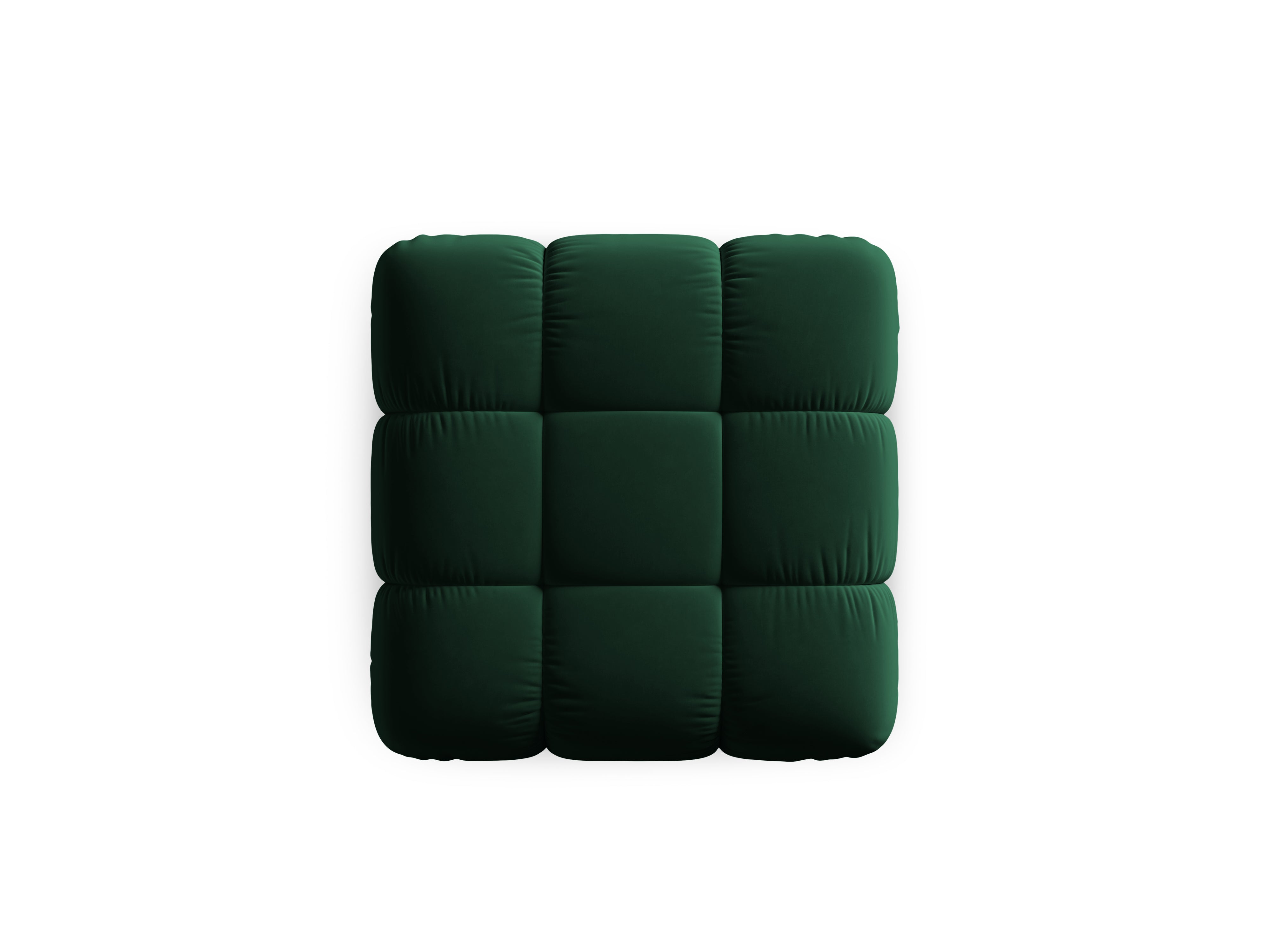 Samtpouf CORTINA flaschengrün