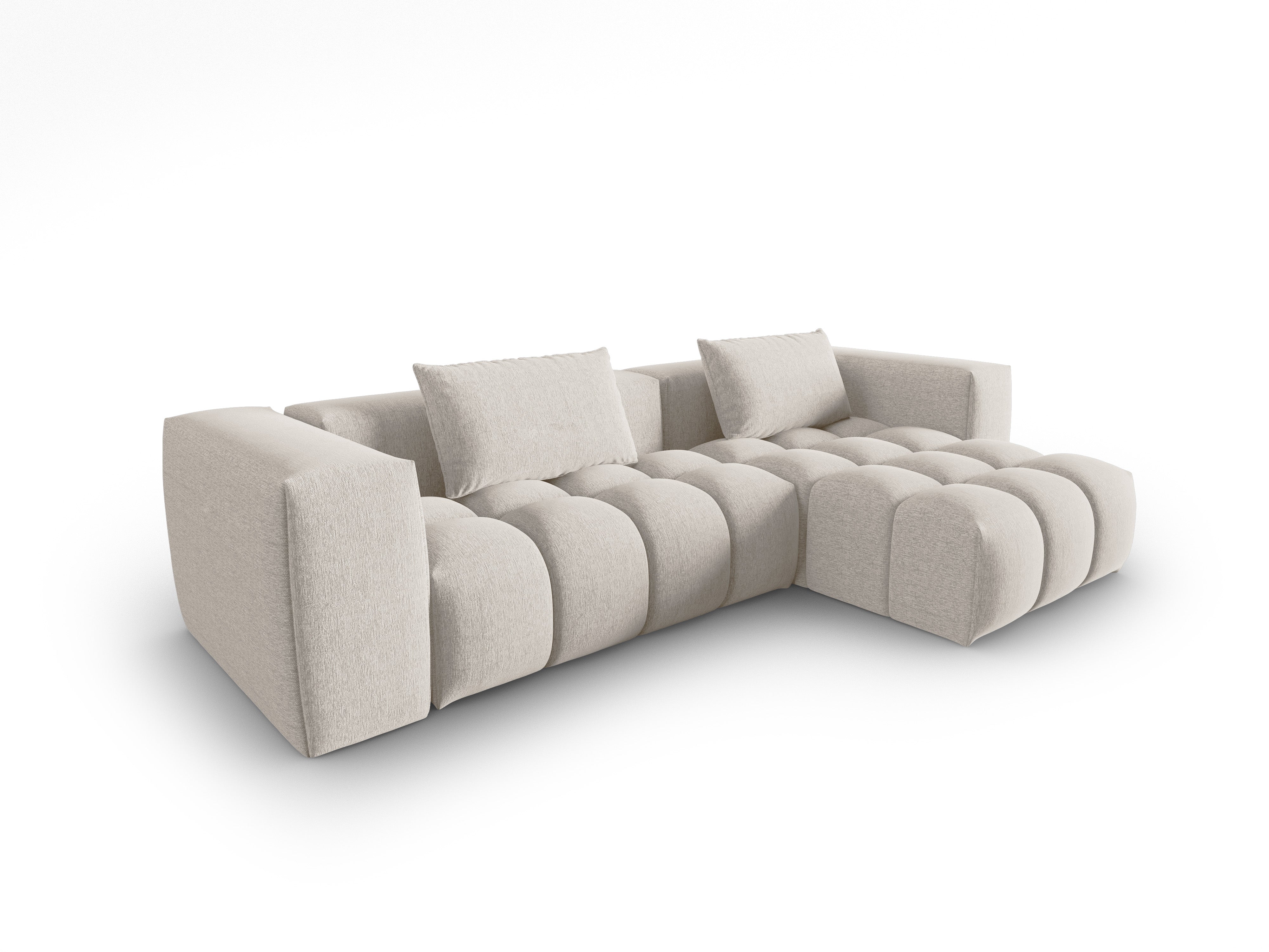 Narożnik 3-osobowy prawostronny VERONA beżowy – Cosmopolitan Design