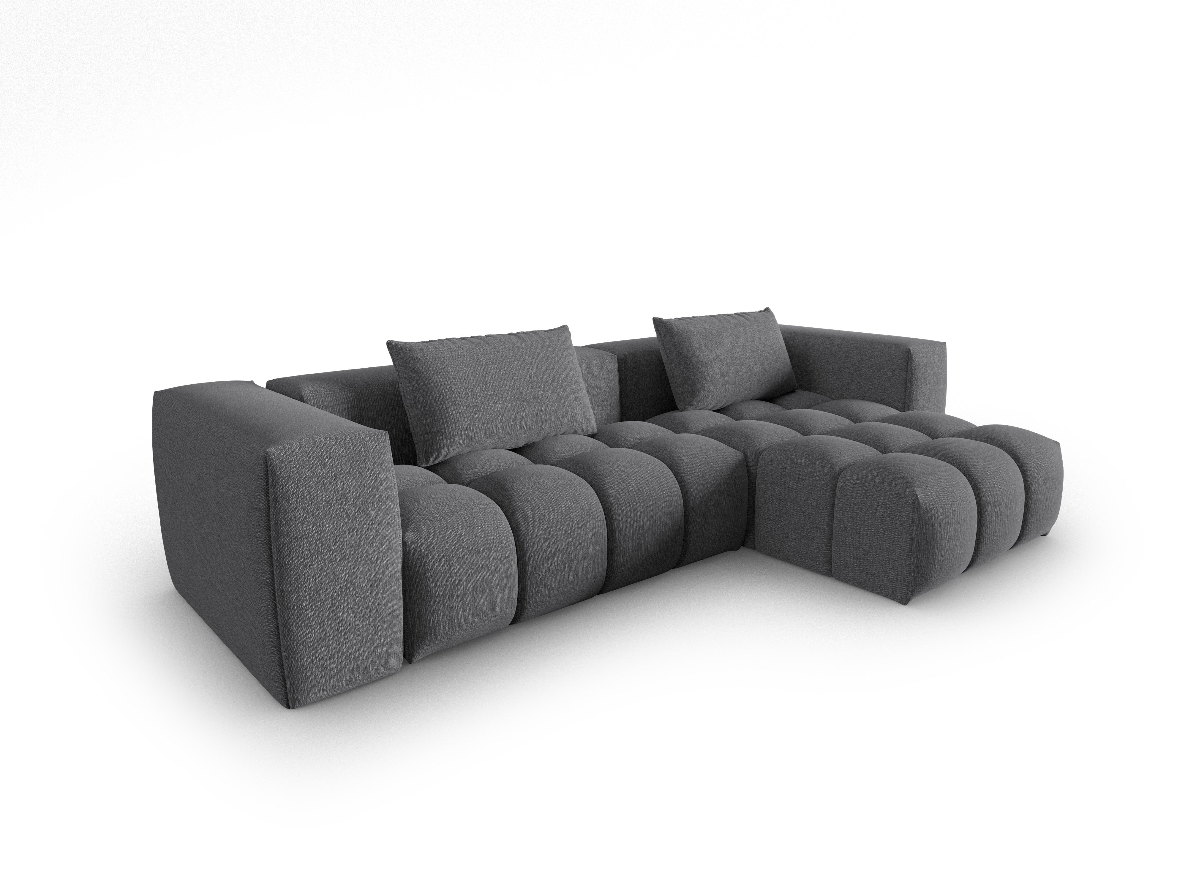 Narożnik 3-osobowy prawostronny VERONA szary – Cosmopolitan Design