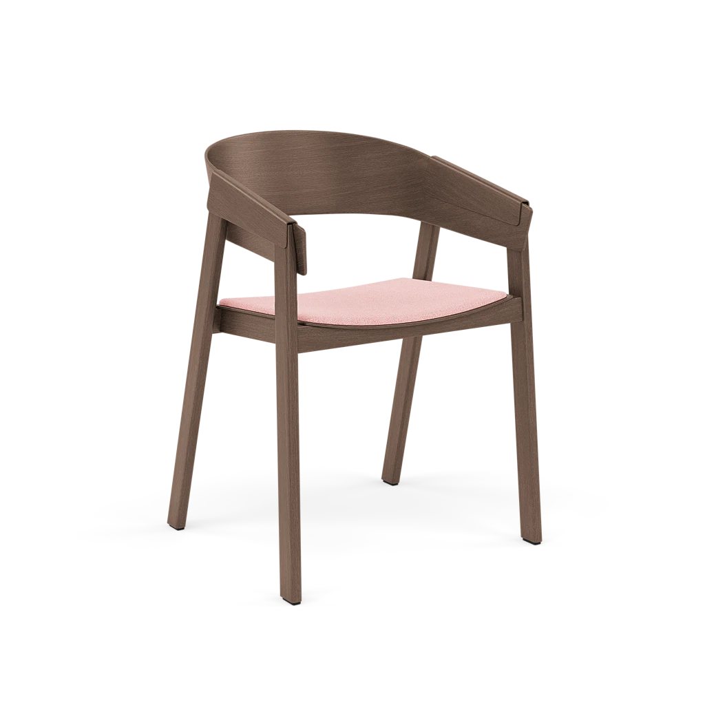 COVER Armstuhl mit personalisierbarer dunkler Eichenbasis