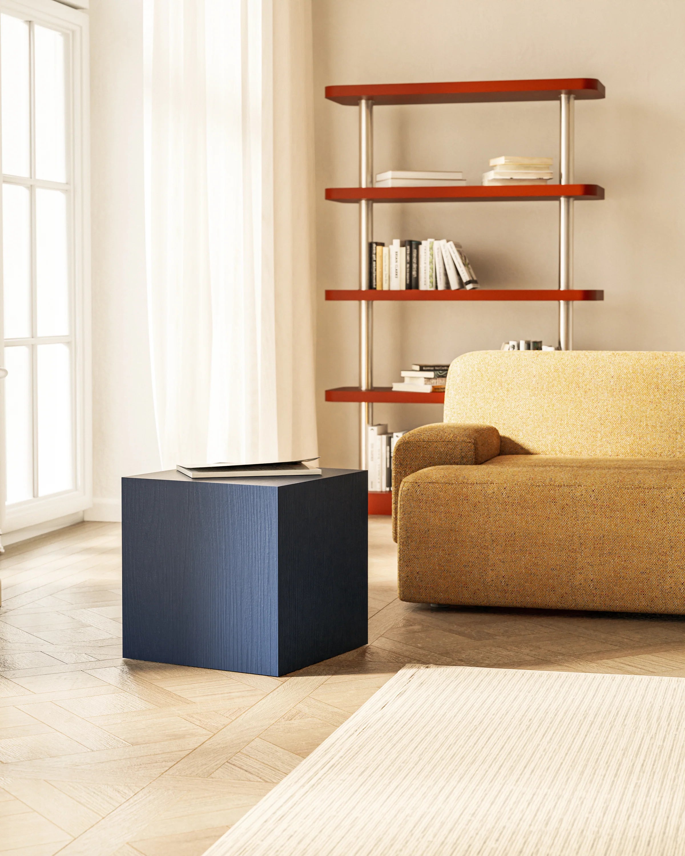 Beistelltisch CUBE kobaltblau