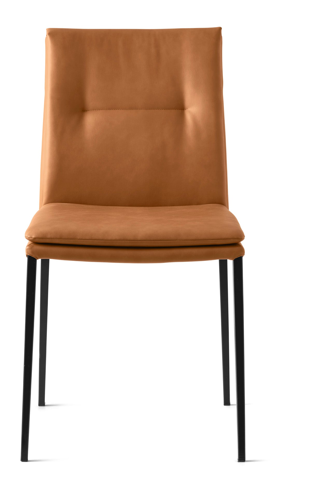 Sessel CARMEN LARGE gepolstert mit schwarzem Gestell