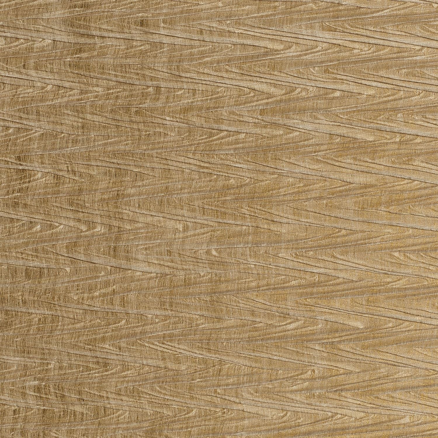 Strukturierte textile Tapete mit metallischem Finish und geometrischem Muster THÉIA in hellem Braun