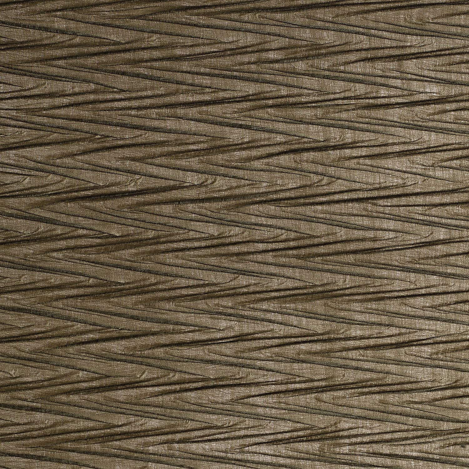 Strukturierte textile Tapete mit metallischem Finish und geometrischem Muster THÉIA khaki