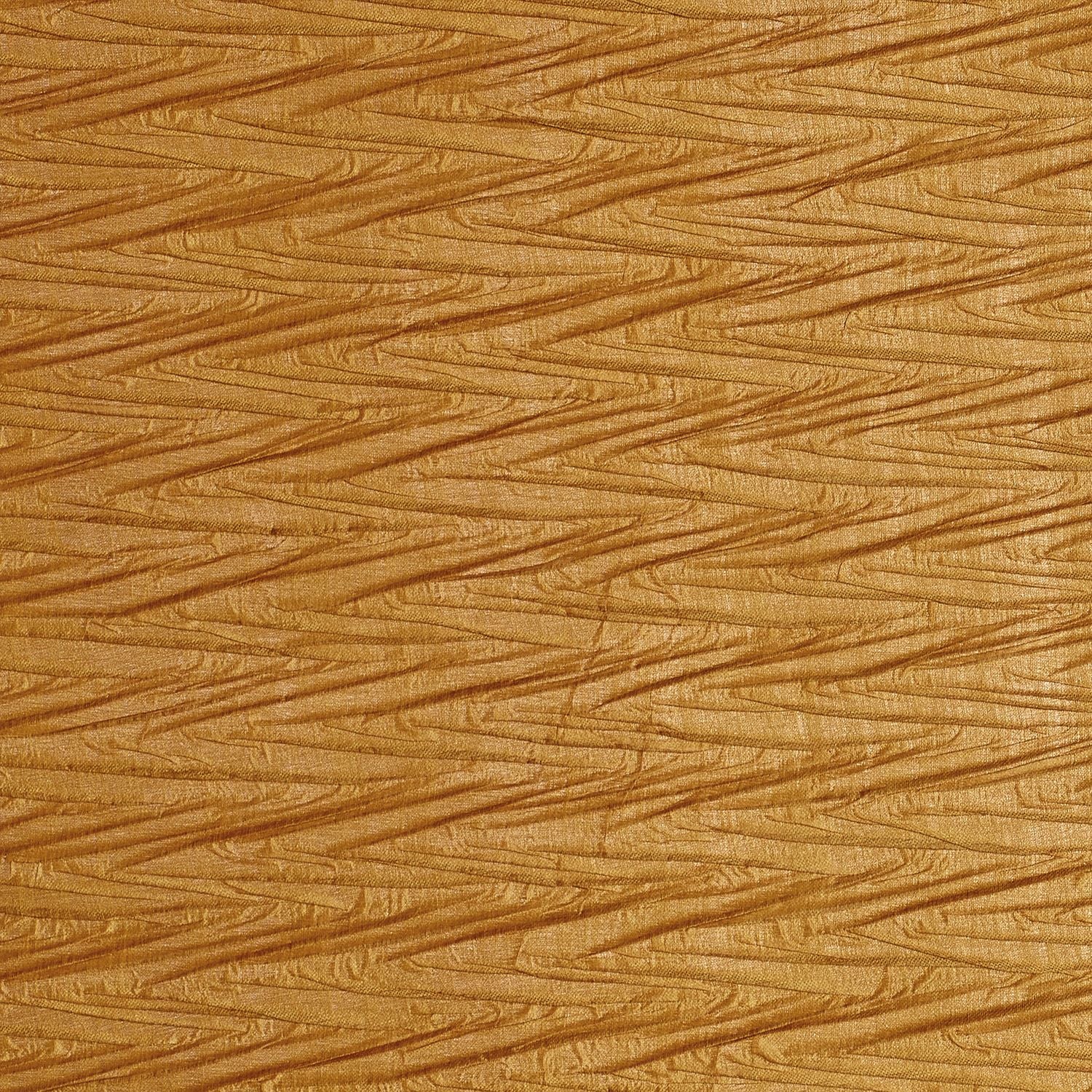 Strukturierte, metallisch glänzende Textiltapete mit geometrischem Muster THÉIA in Goldton