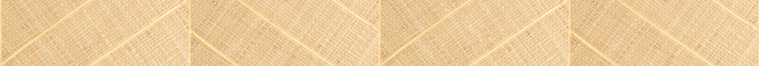 Natural wallpaper with a geometric herringbone pattern made of raffia MERINA - NATUREL DORÉ light brown with gold