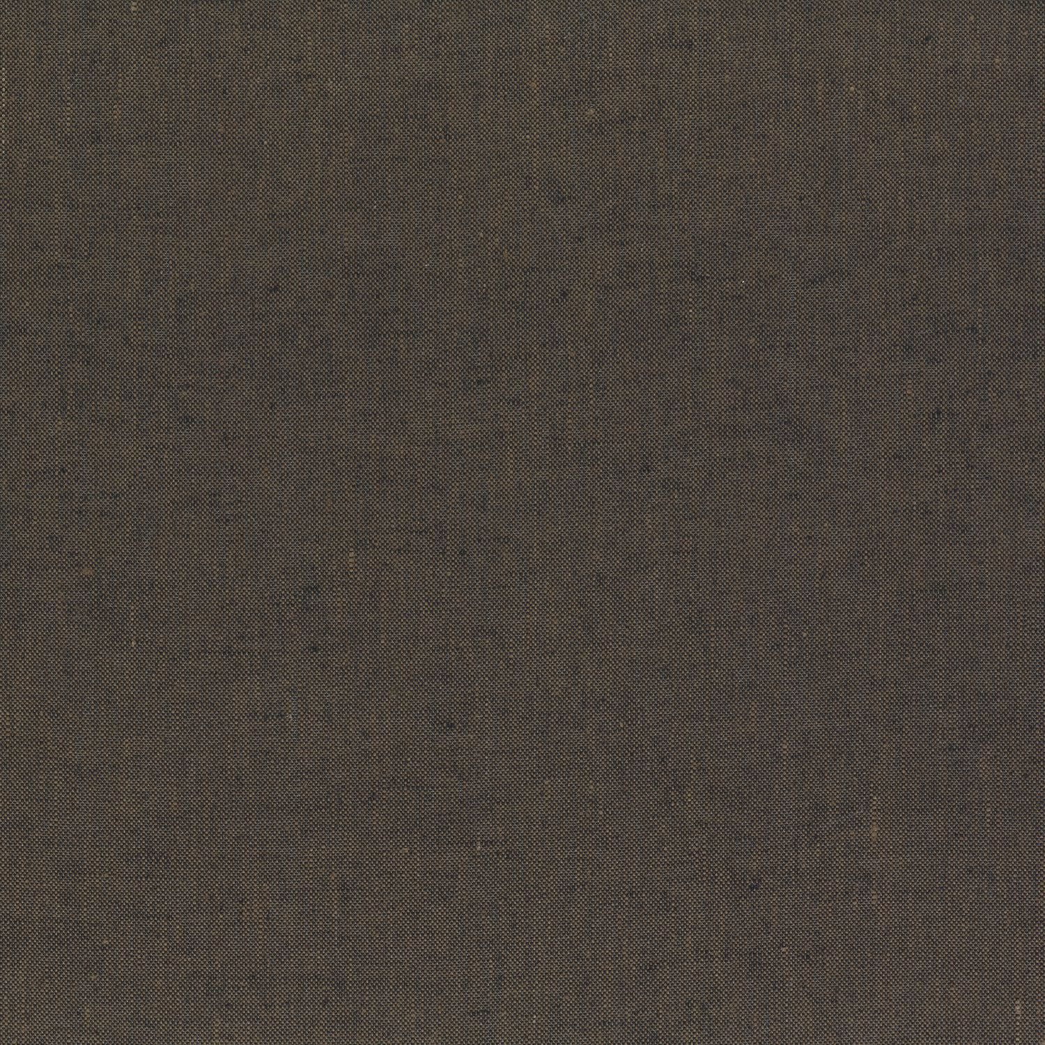 Linen textile wallpaper LINORA - BRUN CHOCOLAT chocolate brown