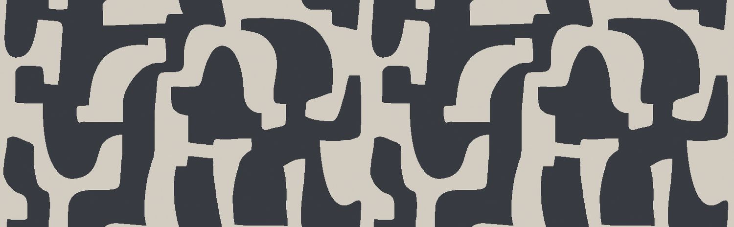 Tapeta tekstylna strukturalna z abstrakcyjnym wzorem MONODIE - ANTHRACITE CRAIE antracytowy z kremowym