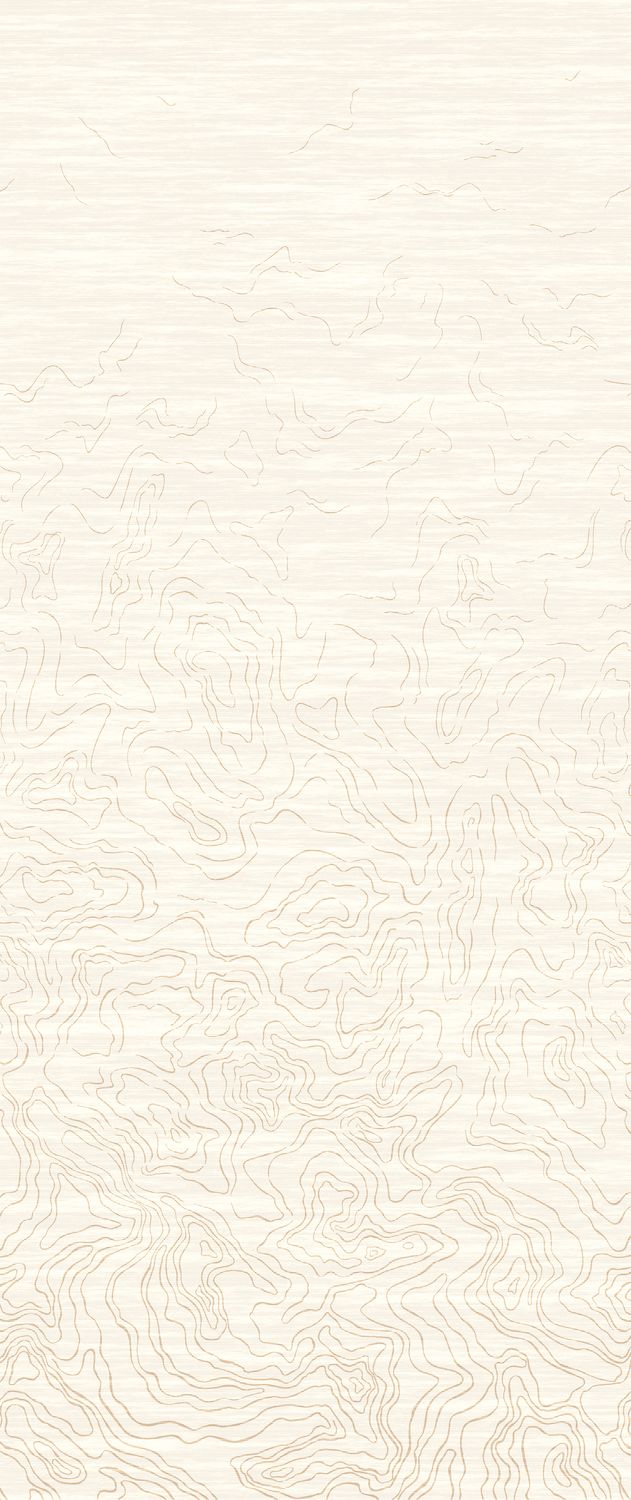 Mural tekstylny strukturalny ONDES PRÉCIEUSES - IVOIRE DORÉ kość słoniowa ze złotym