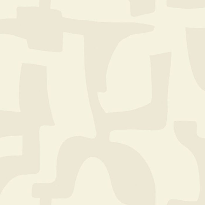 Tapeta haftowana ze wzorem geometrycznym SONATE - IVOIRE GRÈGE kość słoniowa z beżem