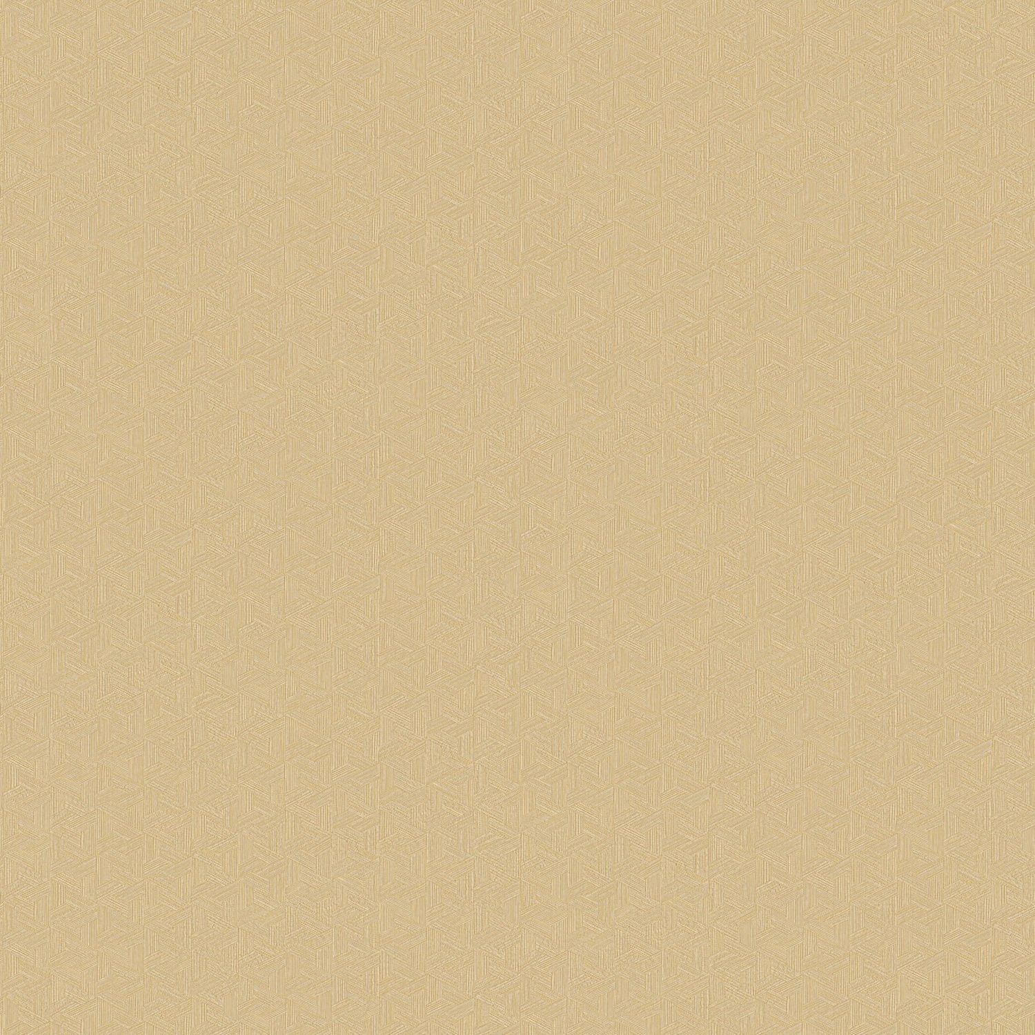 Geometrische Struktur-Tapete inspiriert von Bananenblatt LINDU - PAILLE strohbeige